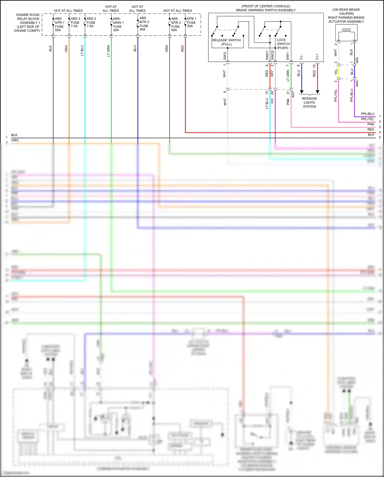 Wiring diagram lt blu for Lexus ES XV70 facelift (2021-2024) (81 of 104)
