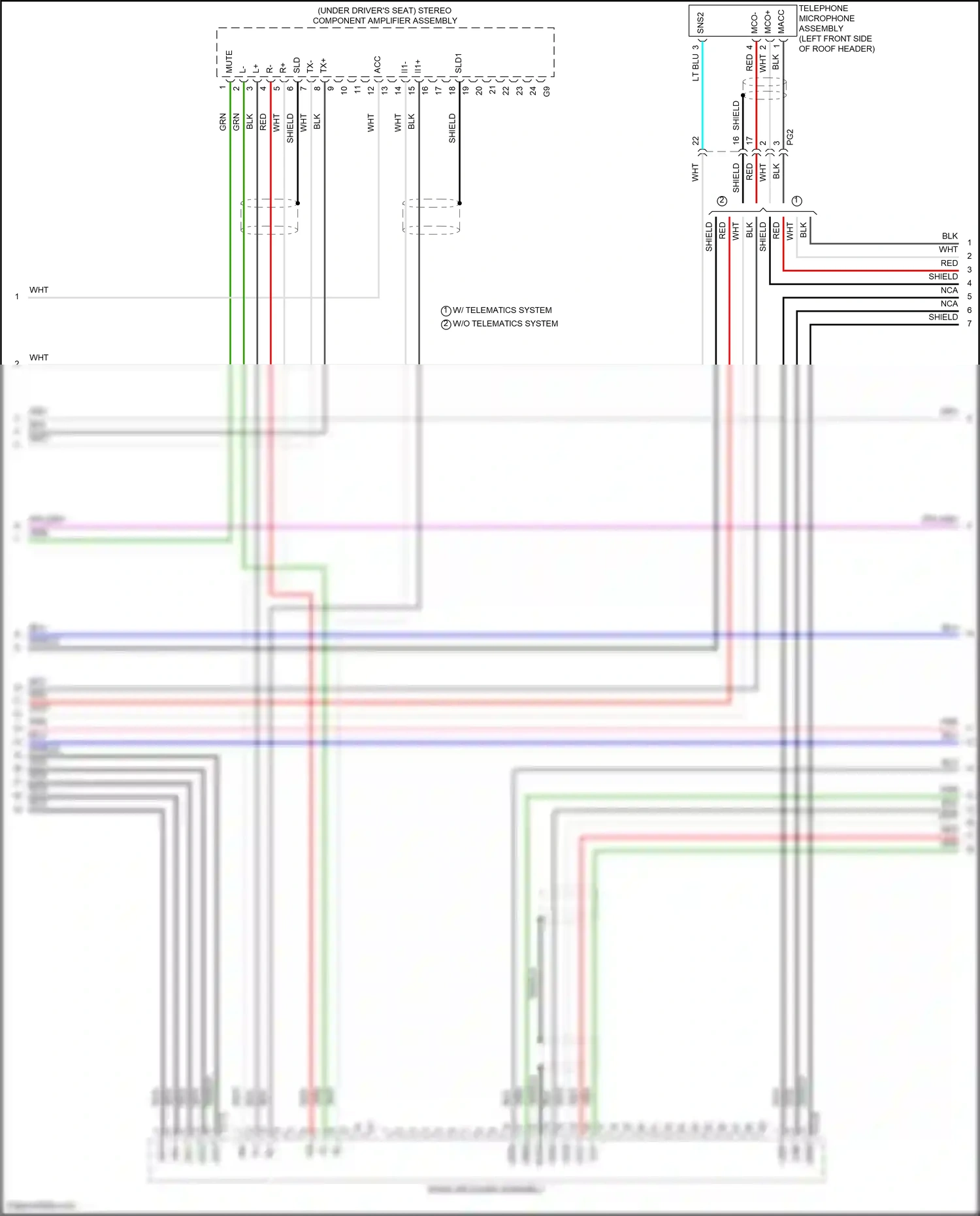 Wiring diagram mco- for Lexus ES XV70 facelift (2021-2024) (5 of 7)