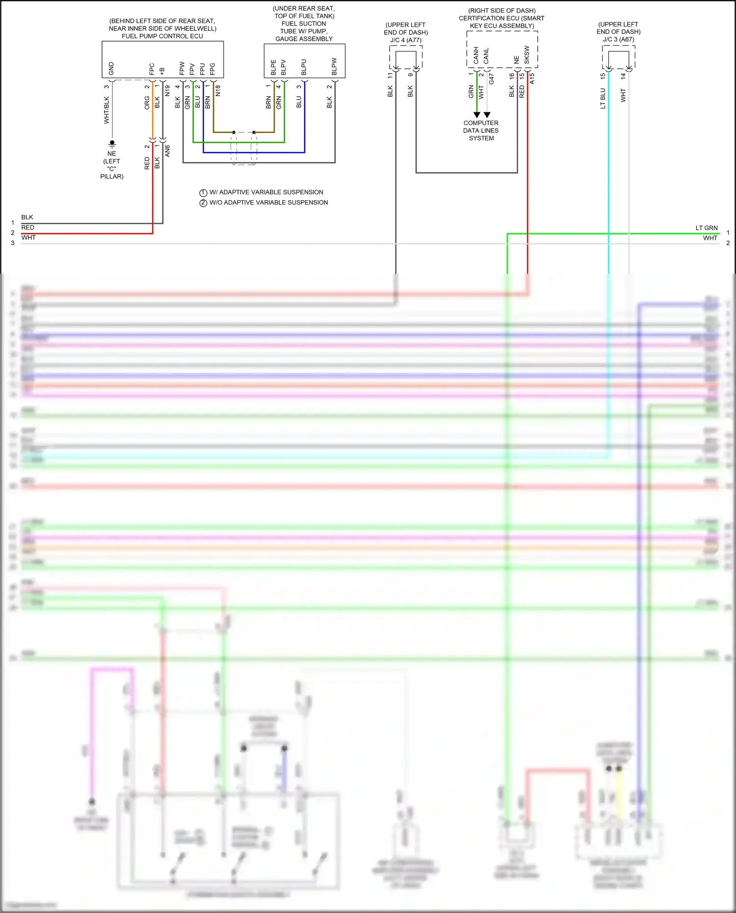 Wiring diagram normal/ custom normal for Lexus ES XV70 facelift (2021-2024) (1 of 1)