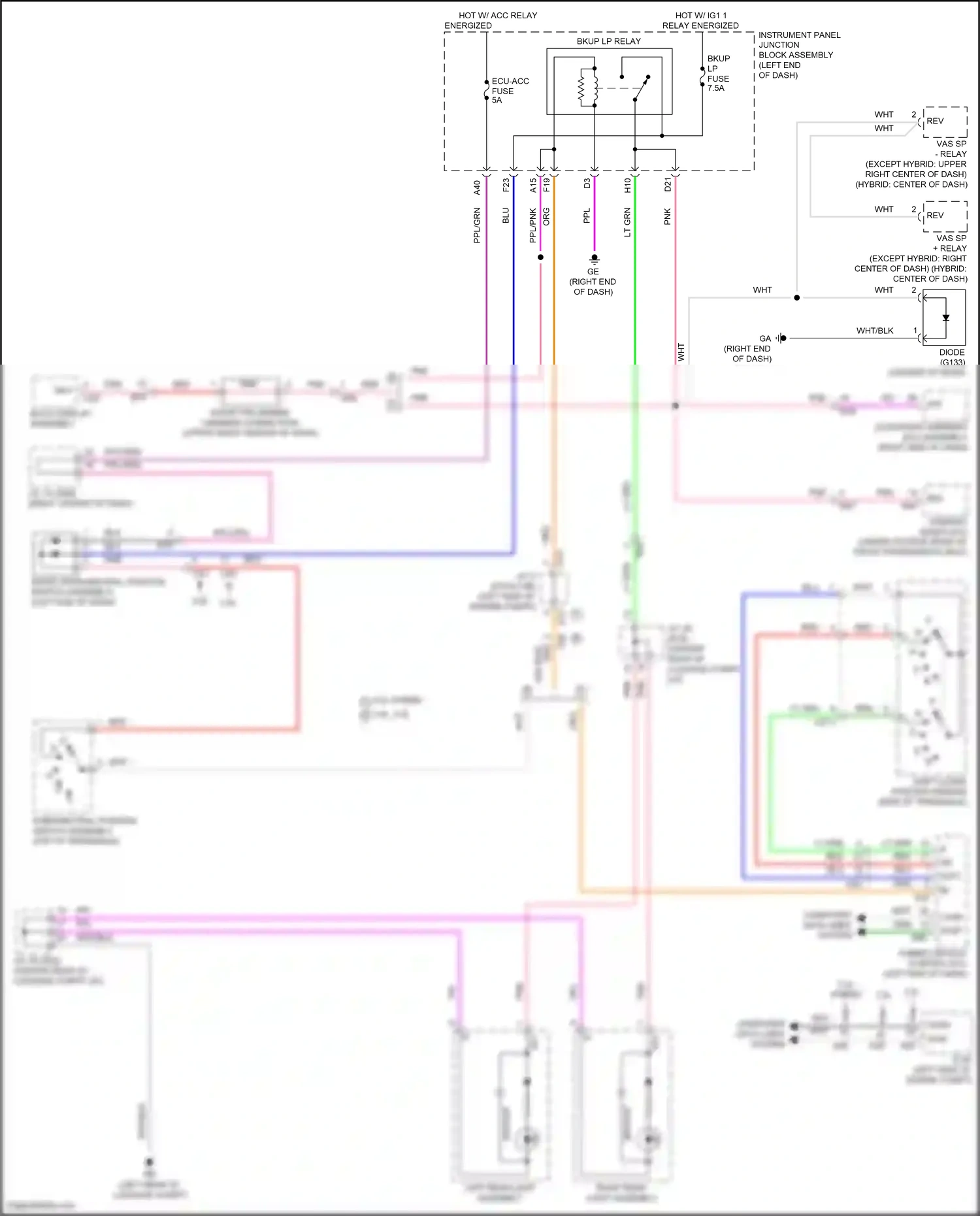 Wiring diagram org/ for Lexus ES XV70 facelift (2021-2024) (21 of 145)