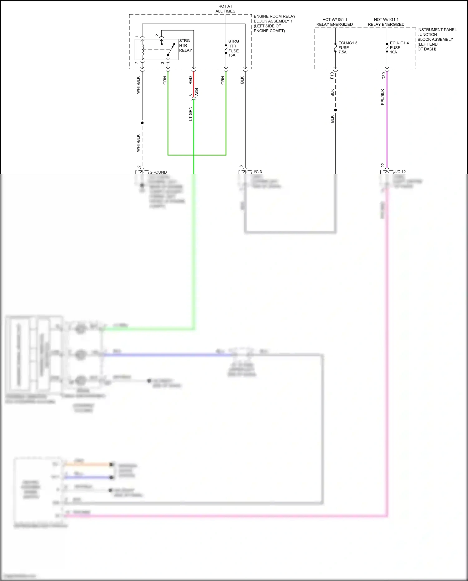Wiring diagram refreshing seat switch for Lexus ES XV70 facelift (2021-2024) (4 of 8)