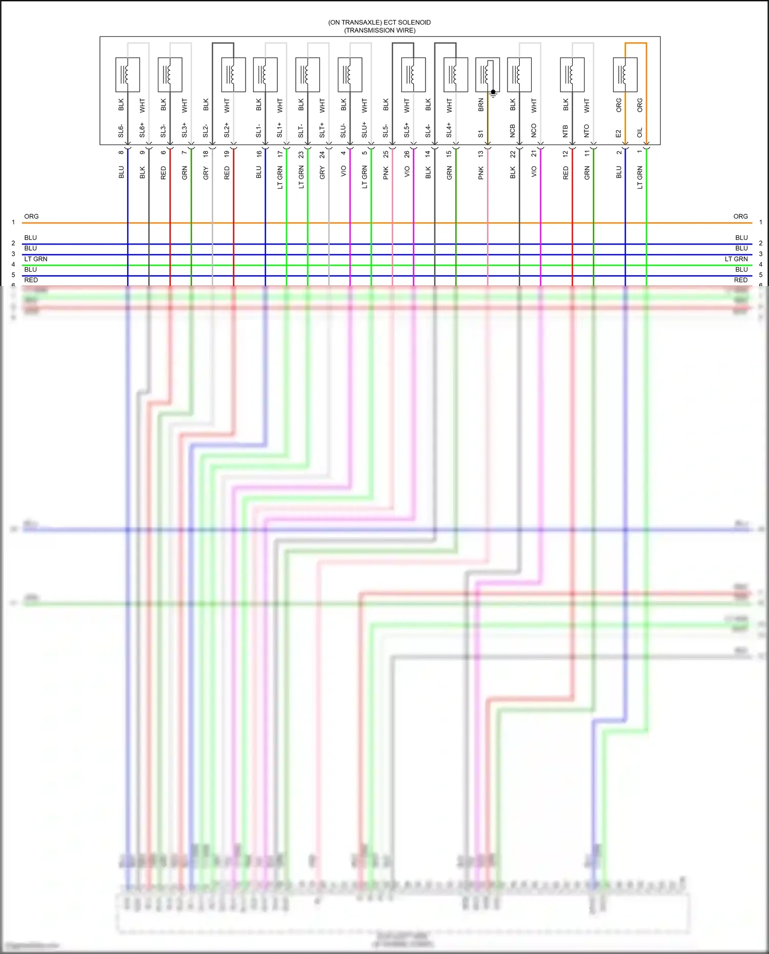 Wiring diagram slt- for Lexus ES XV70 facelift (2021-2024) (3 of 6)