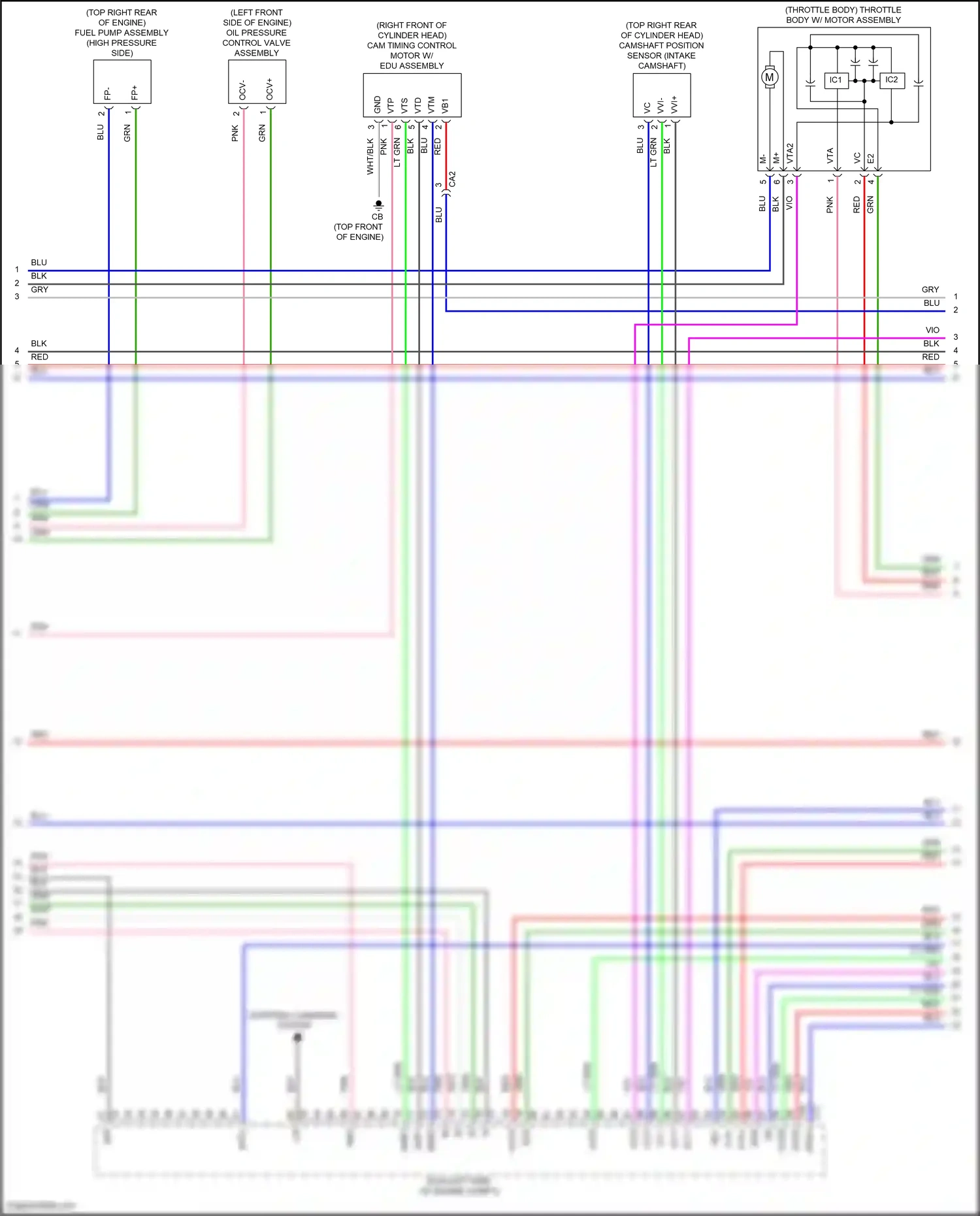 Wiring diagram starting/ charging system for Lexus ES XV70 facelift (2021-2024) (5 of 8)