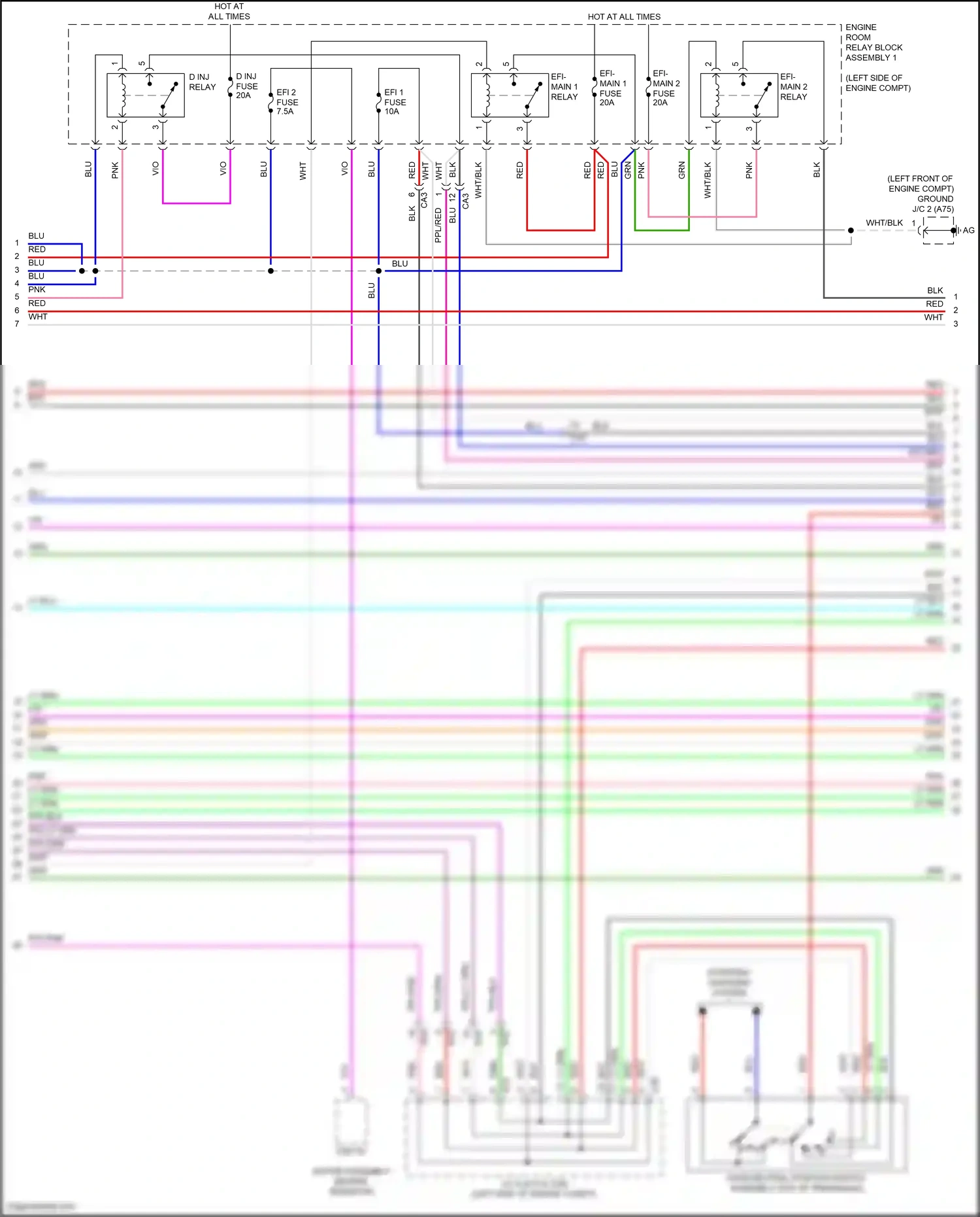 Wiring diagram starting/ charging system for Lexus ES XV70 facelift (2021-2024) (7 of 8)