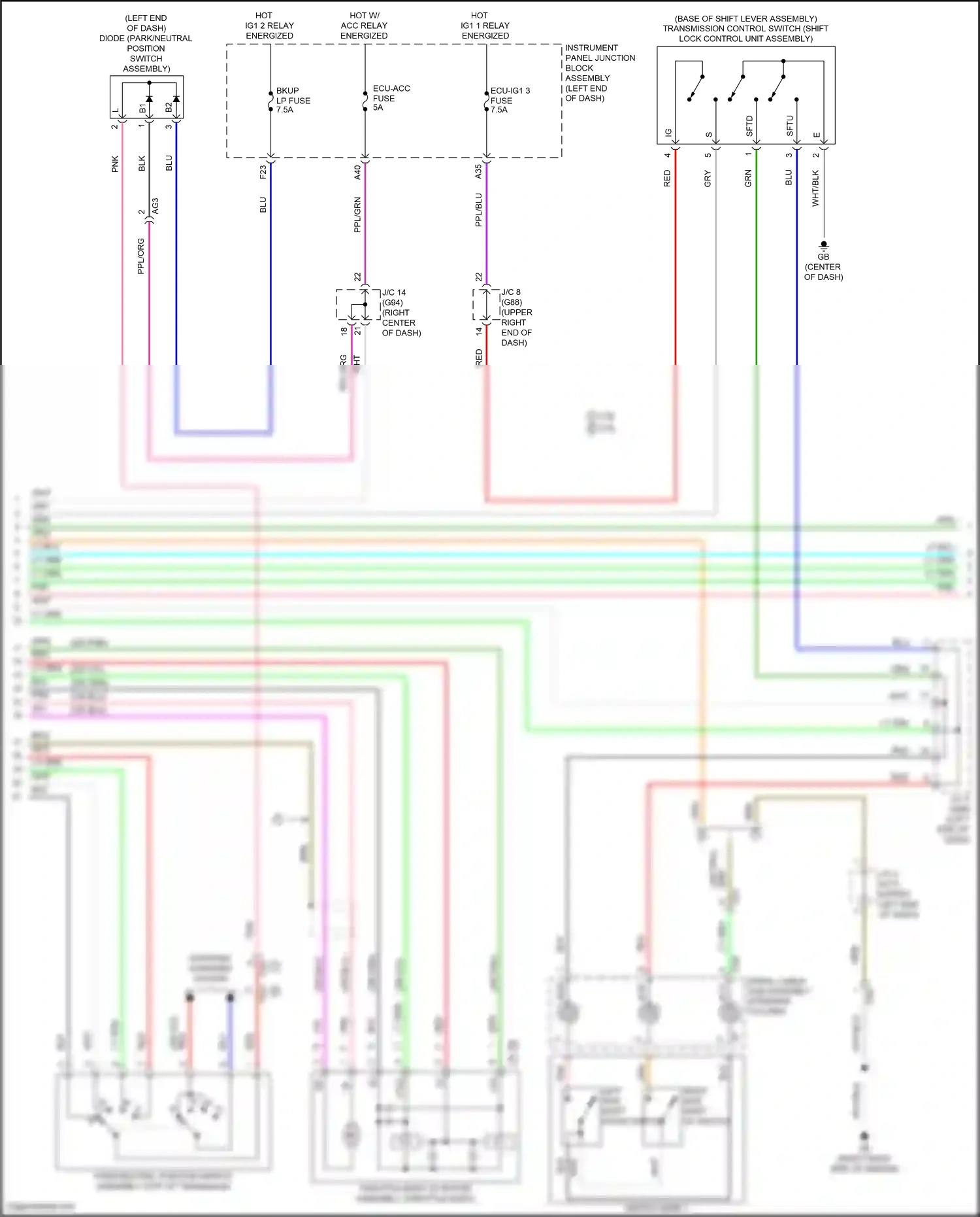 Wiring diagram steering column) for Lexus ES XV70 facelift (2021-2024) (21 of 35)