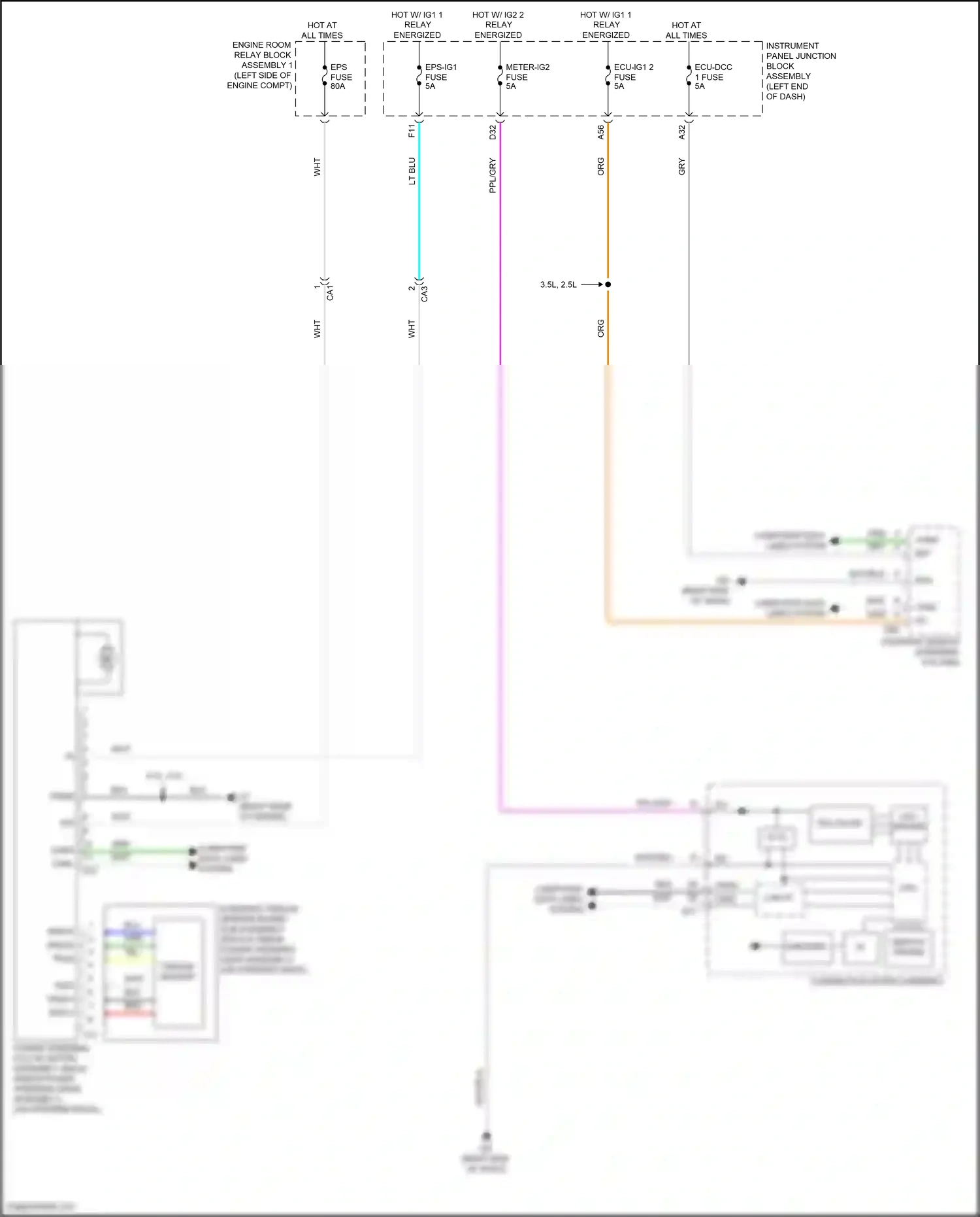 Wiring diagram steering column) for Lexus ES XV70 facelift (2021-2024) (22 of 35)
