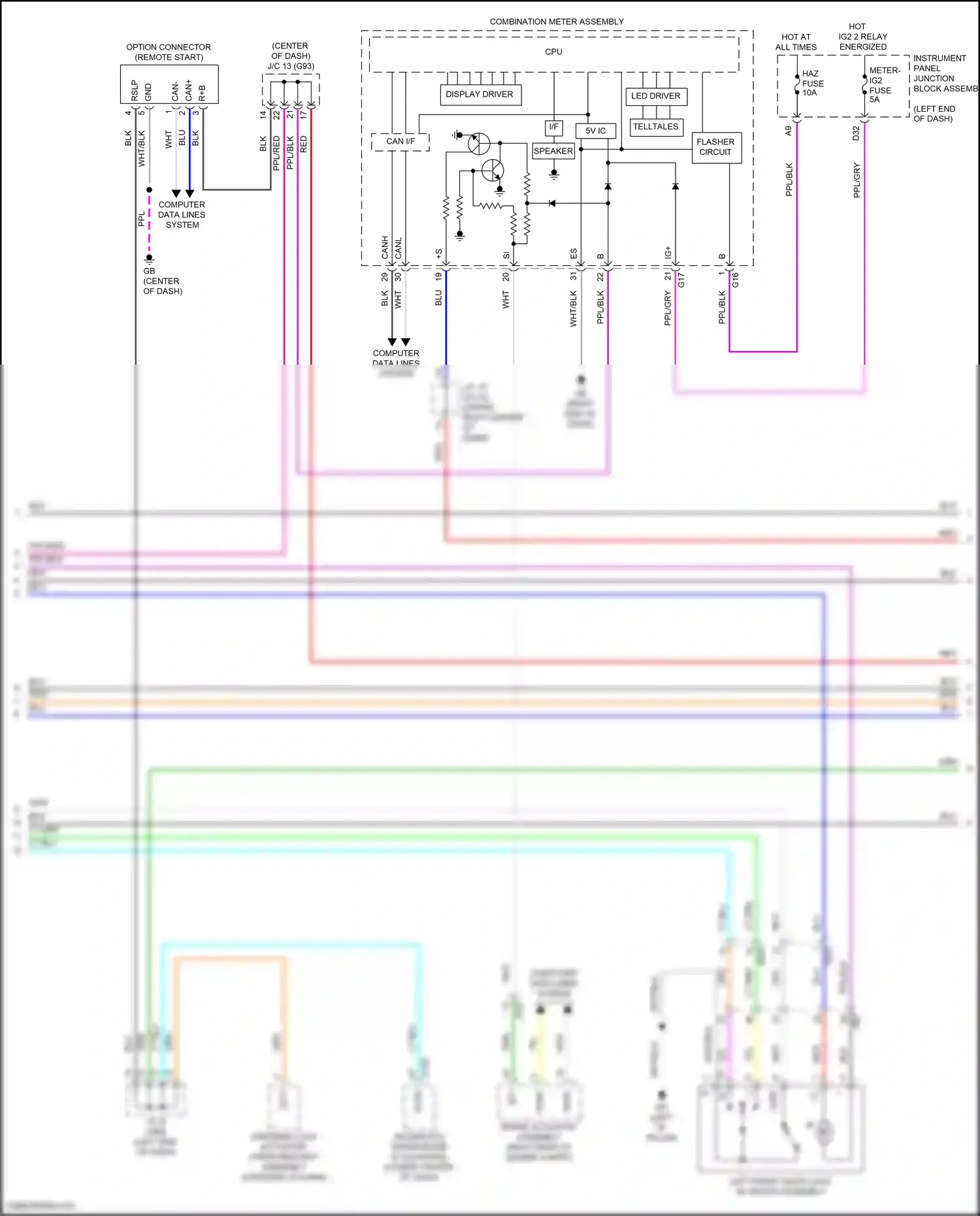 Wiring diagram steering lock actuator/ upper bracket assembly for Lexus ES XV70 facelift (2021-2024) (1 of 6)