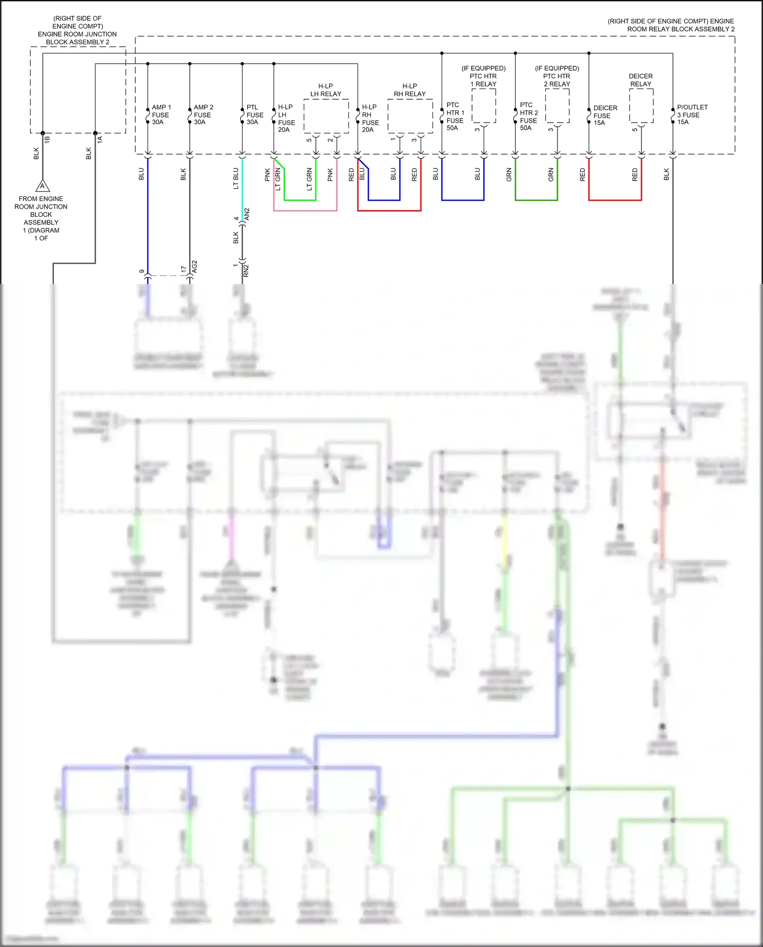 Wiring diagram stereo component amplifier assembly for Lexus ES XV70 facelift (2021-2024) (6 of 10)