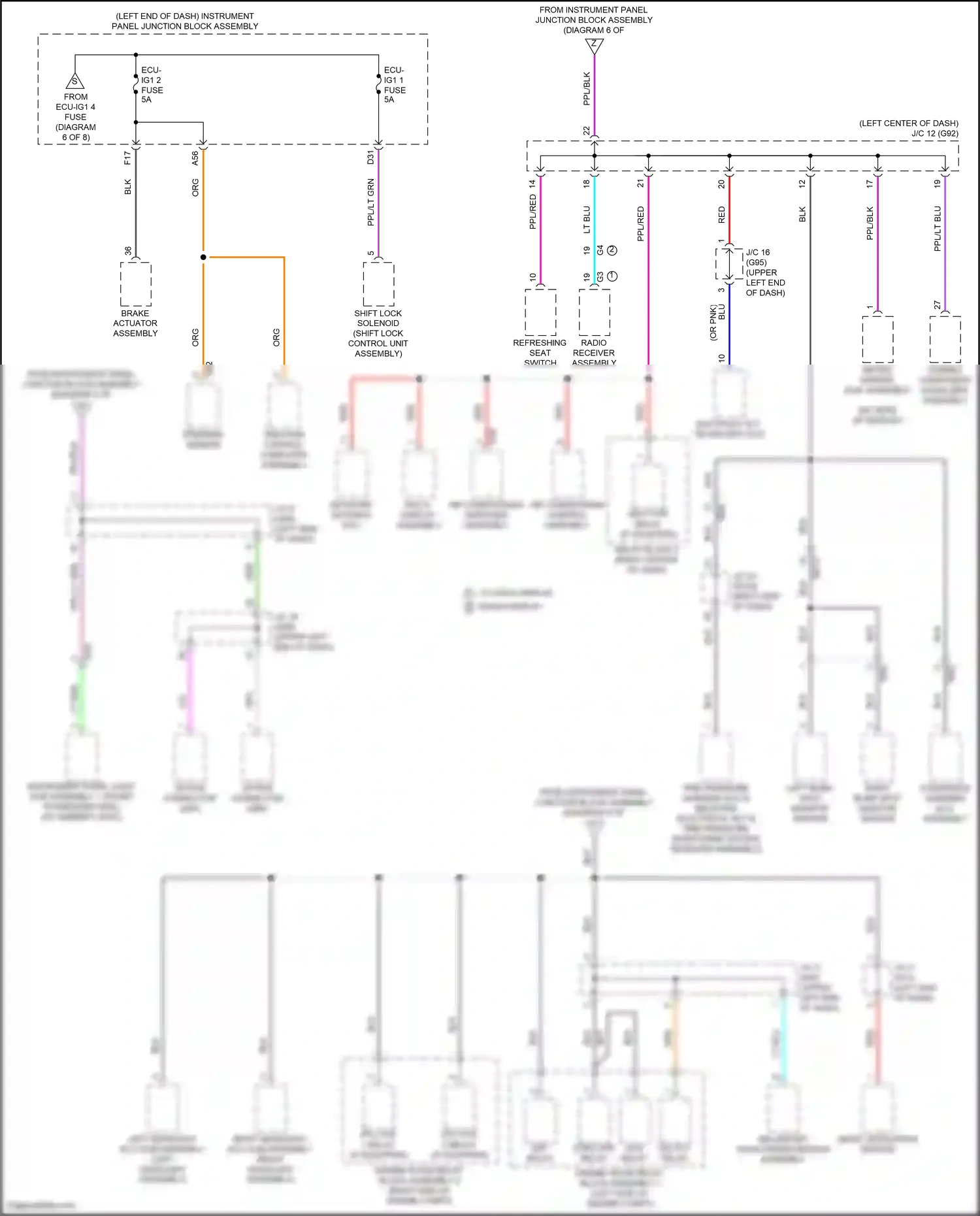 Wiring diagram traction control computer assembly for Lexus ES XV70 facelift (2021-2024) (3 of 3)