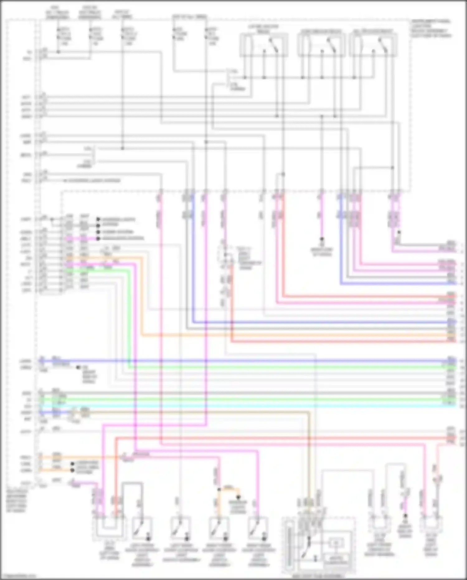 ES Lexus XV70 (2018-2021): Forced entry circuit (1 of 6)