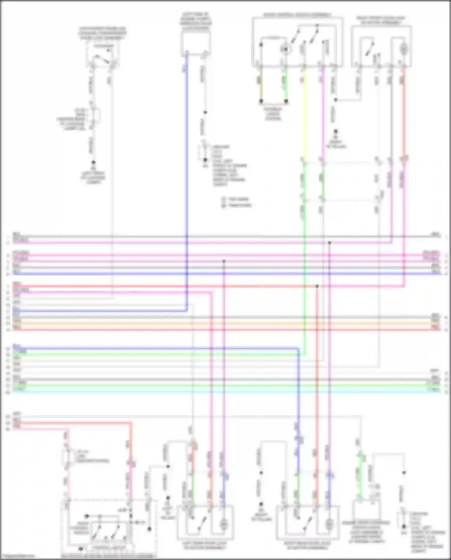 ES Lexus XV70 (2018-2021): Forced entry circuit (2 of 6)