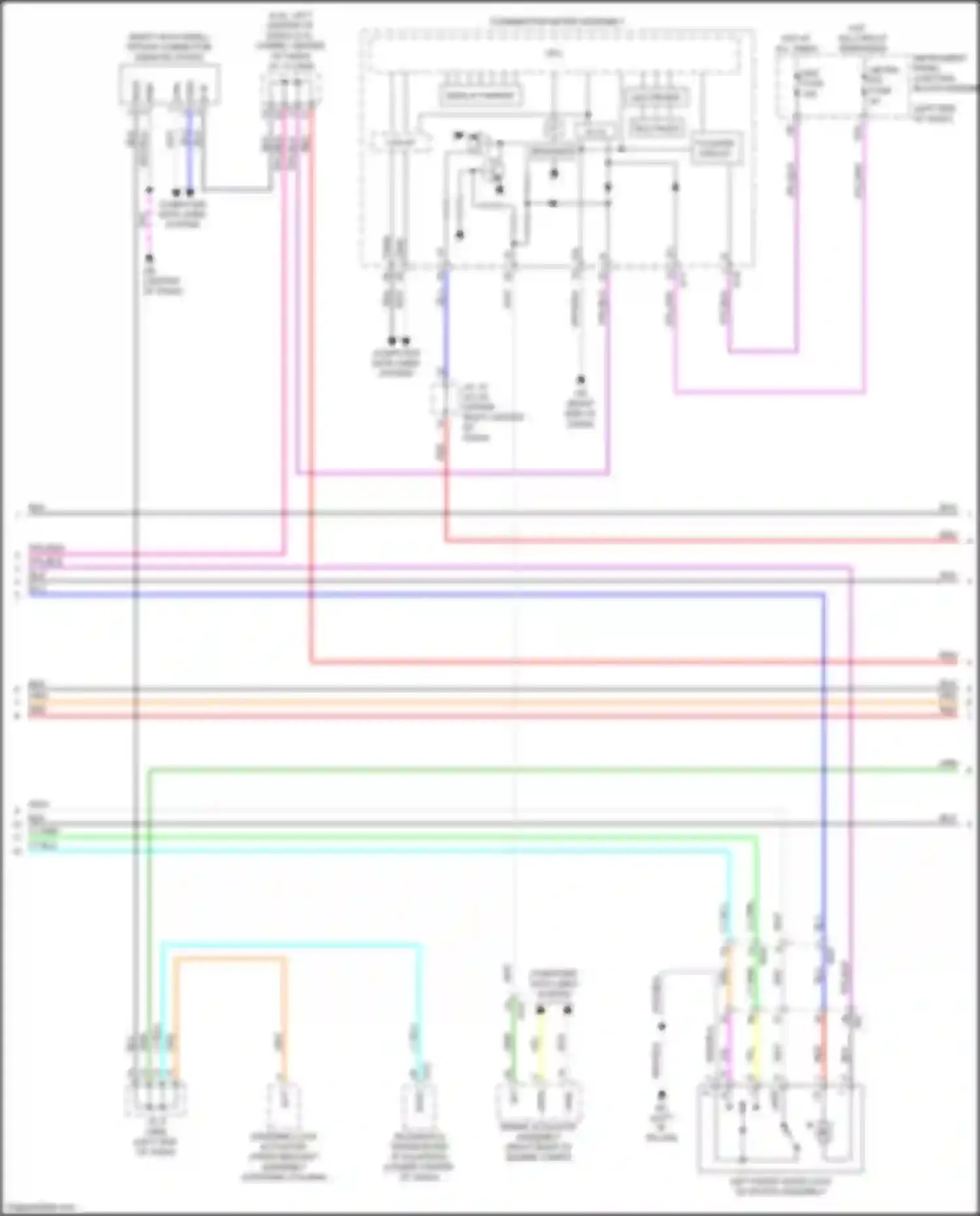 ES Lexus XV70 (2018-2021): Forced entry circuit (3 of 6)