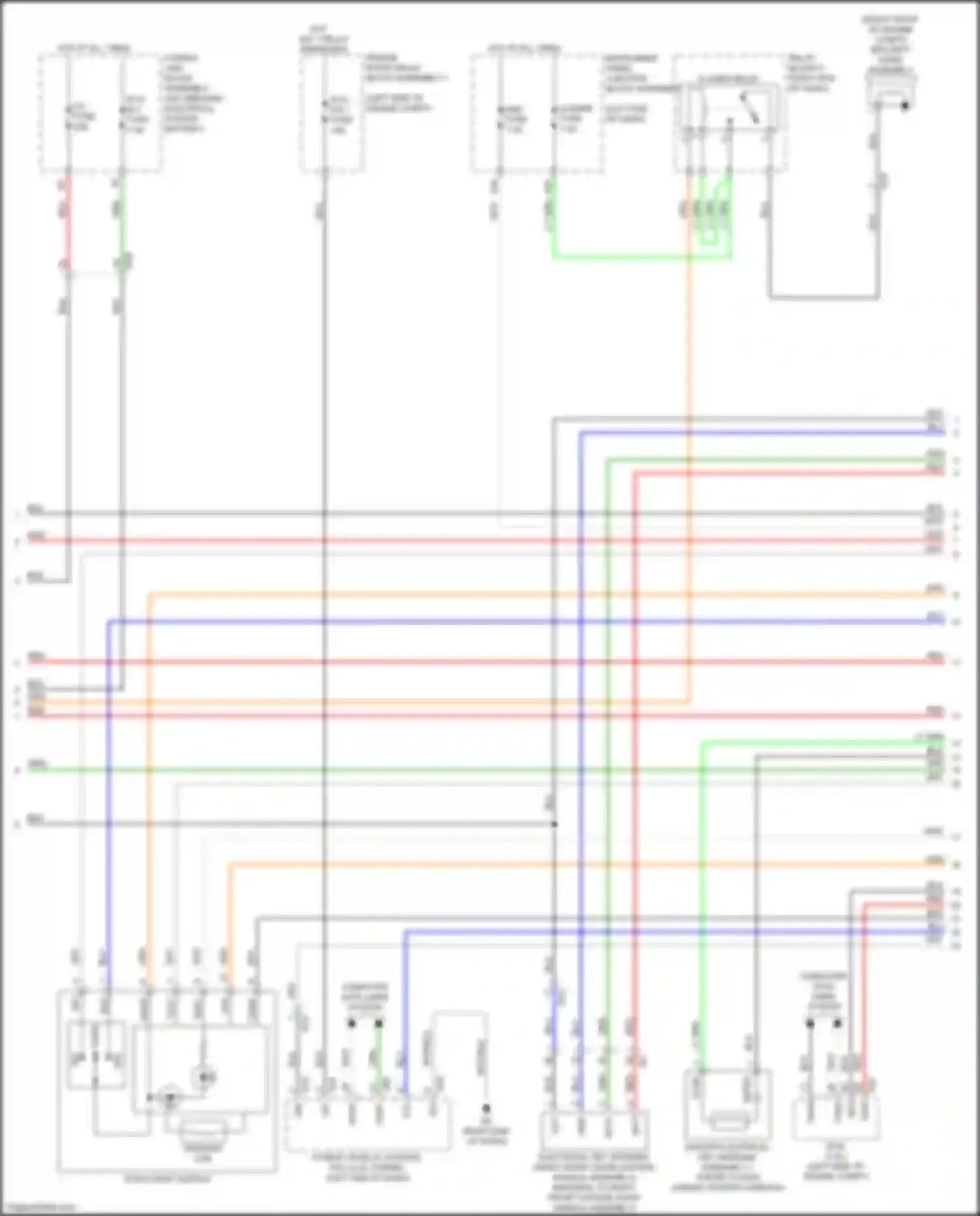 ES Lexus XV70 (2018-2021): Forced entry circuit (4 of 6)