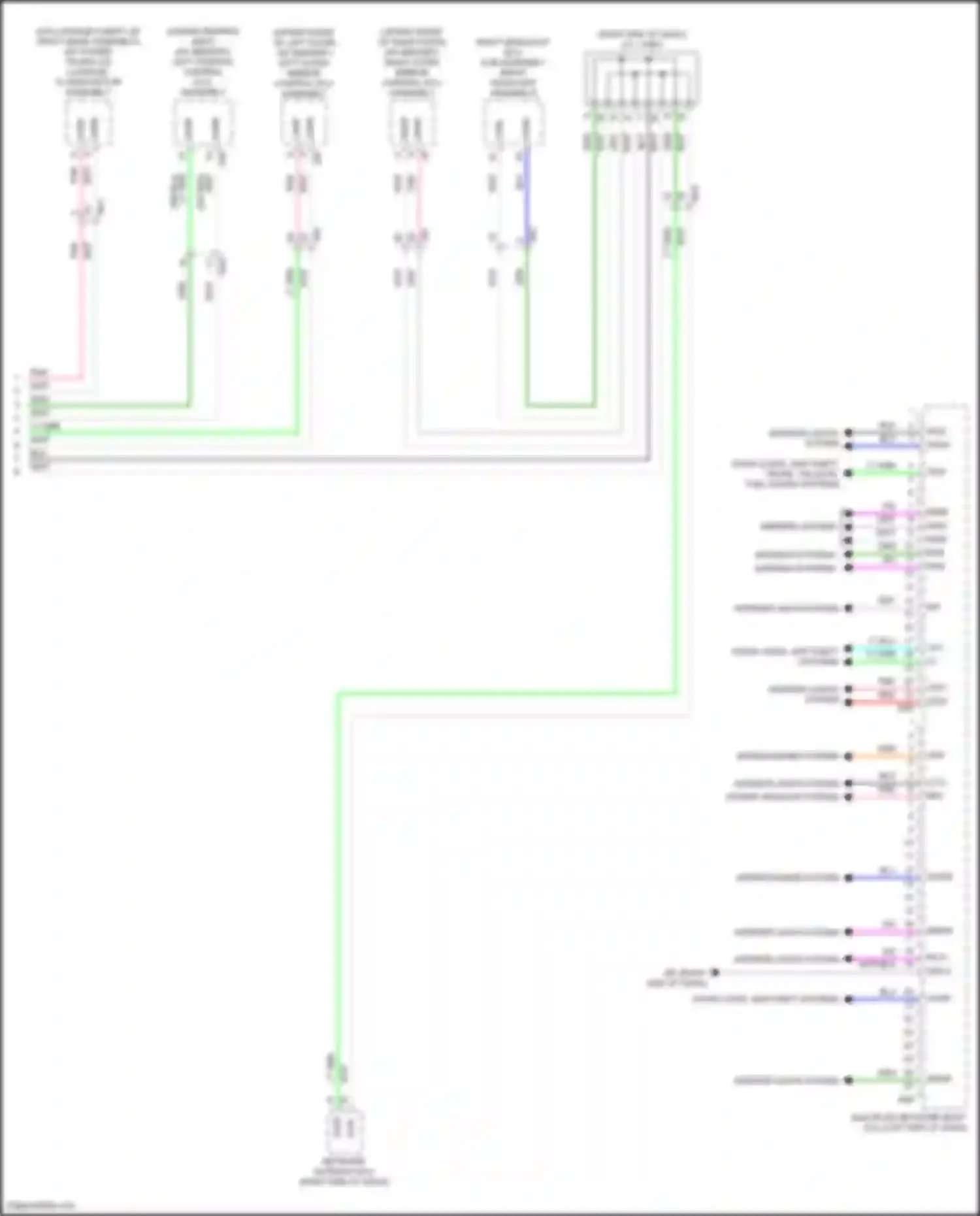 ES Lexus XV70 (2018-2021): Body control modules circuit (3 of 3)
