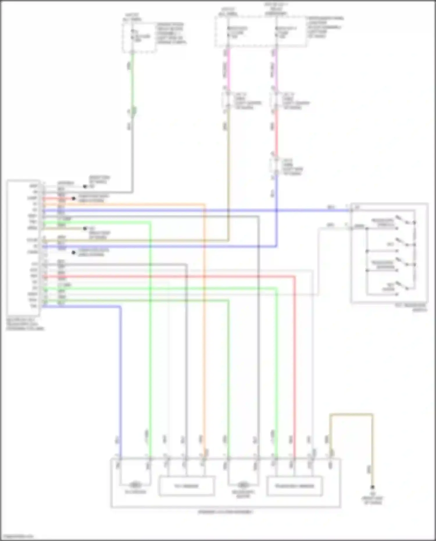 ES Lexus XV70 (2018-2021): Power tilt steering column circuit