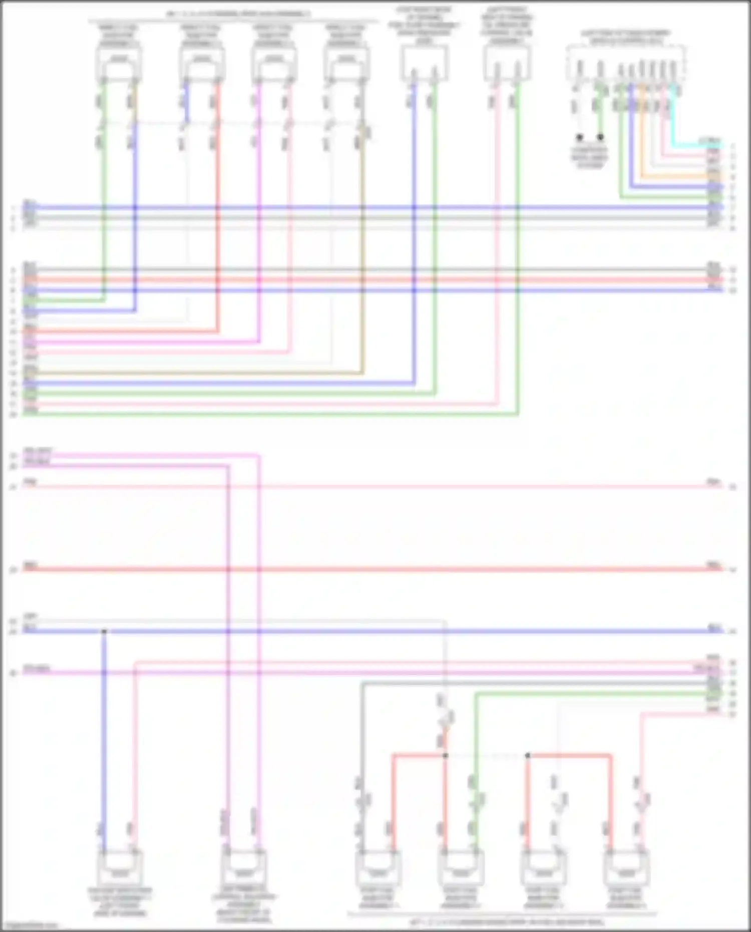 ES Lexus XV70 (2018-2021): Wiring diagram engine performance 2.5l hybrid, engine controls circuit (2 of 7)