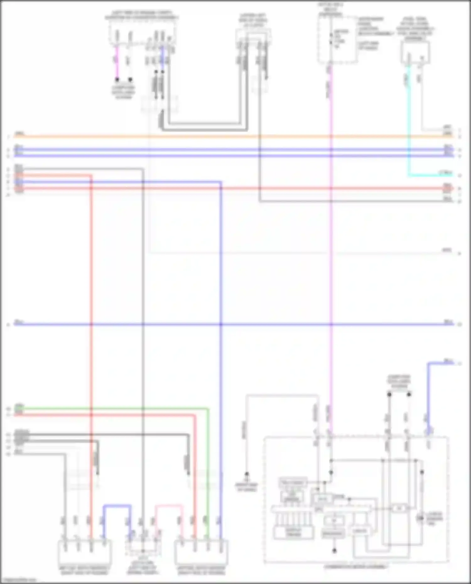 ES Lexus XV70 (2018-2021): Wiring diagram engine performance 2.5l hybrid, engine controls circuit (6 of 7)