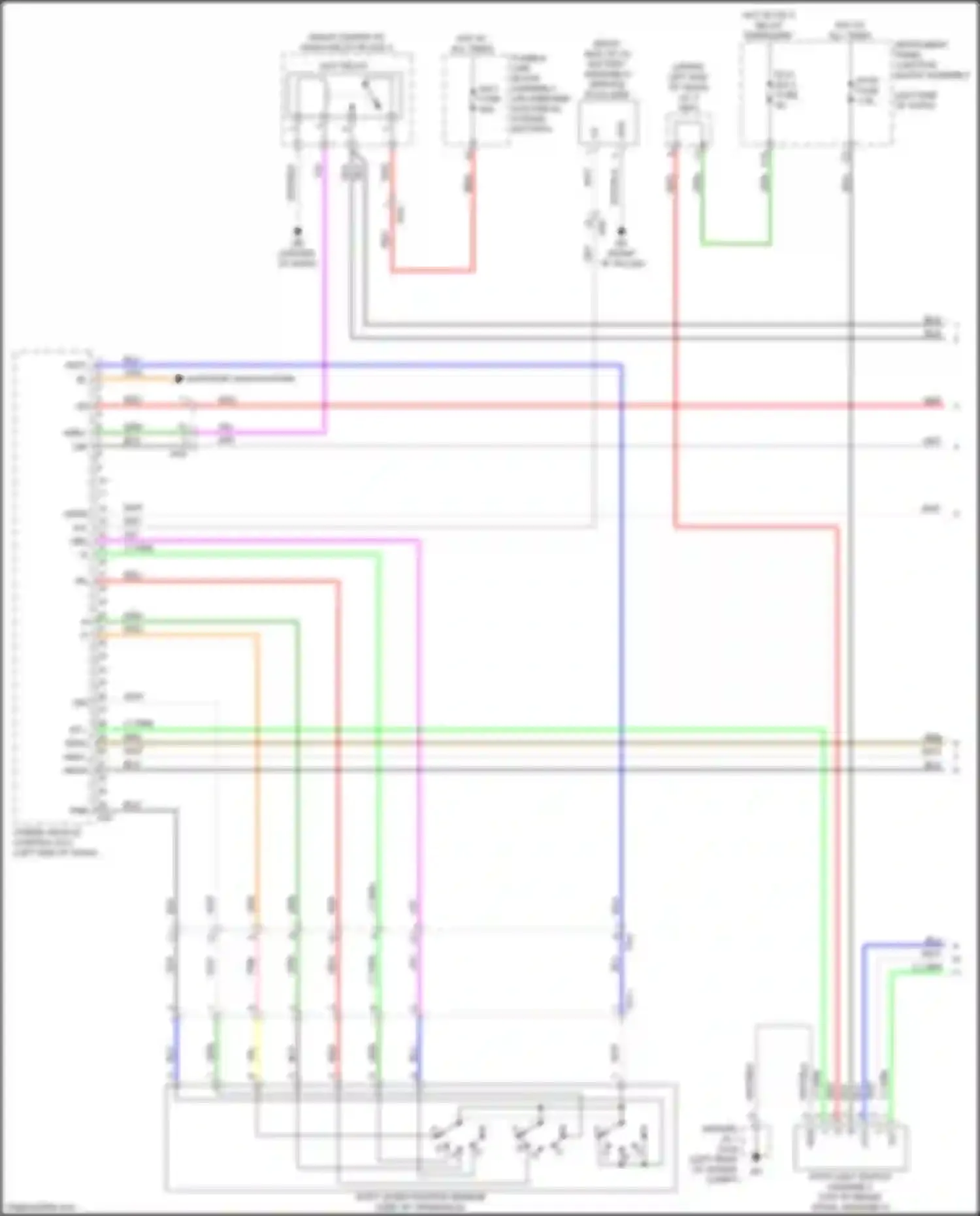 ES Lexus XV70 (2018-2021): Wiring diagram engine performance 2.5l hybrid, hybrid system circuit (1 of 8)