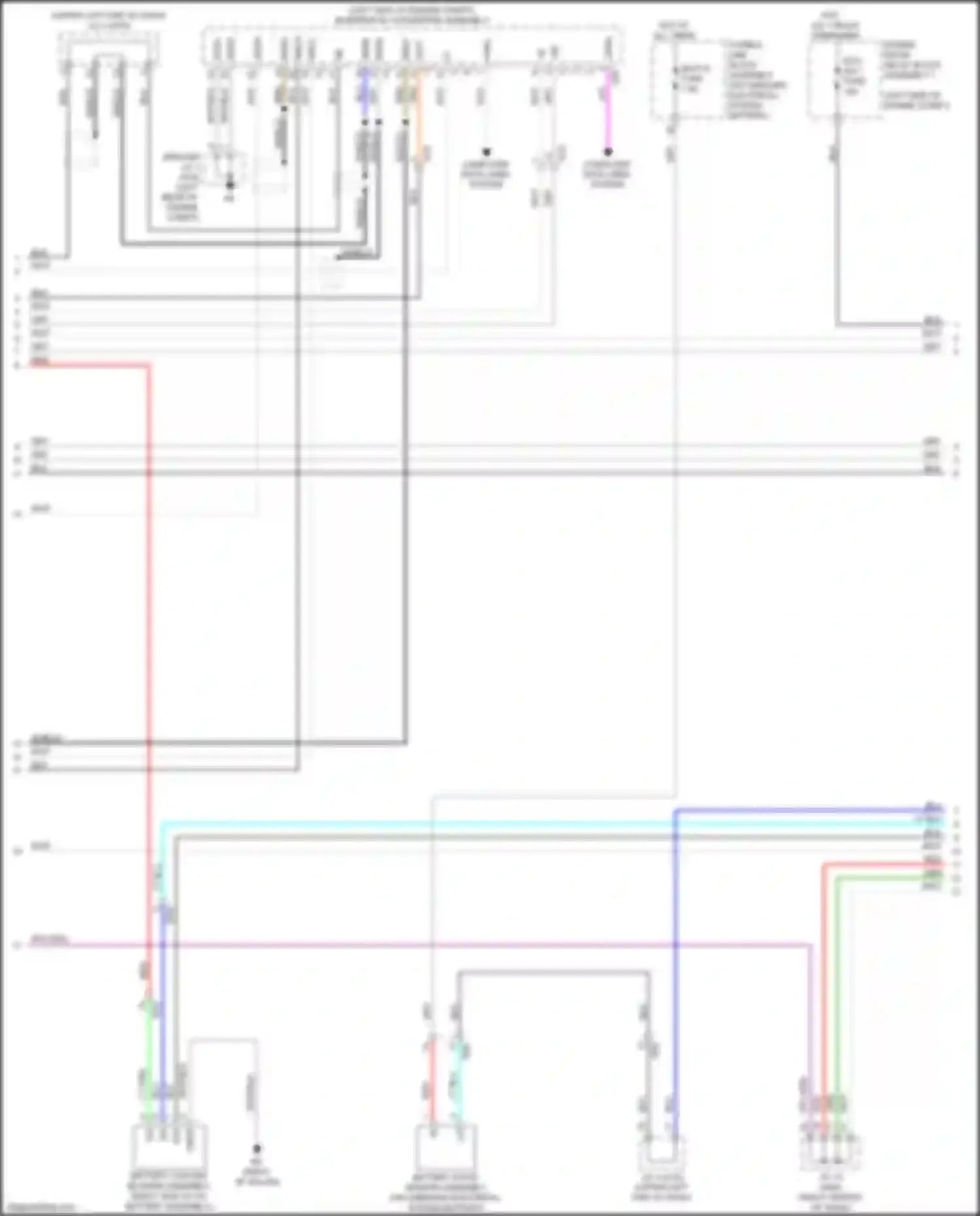 ES Lexus XV70 (2018-2021): Wiring diagram engine performance 2.5l hybrid, hybrid system circuit (3 of 8)