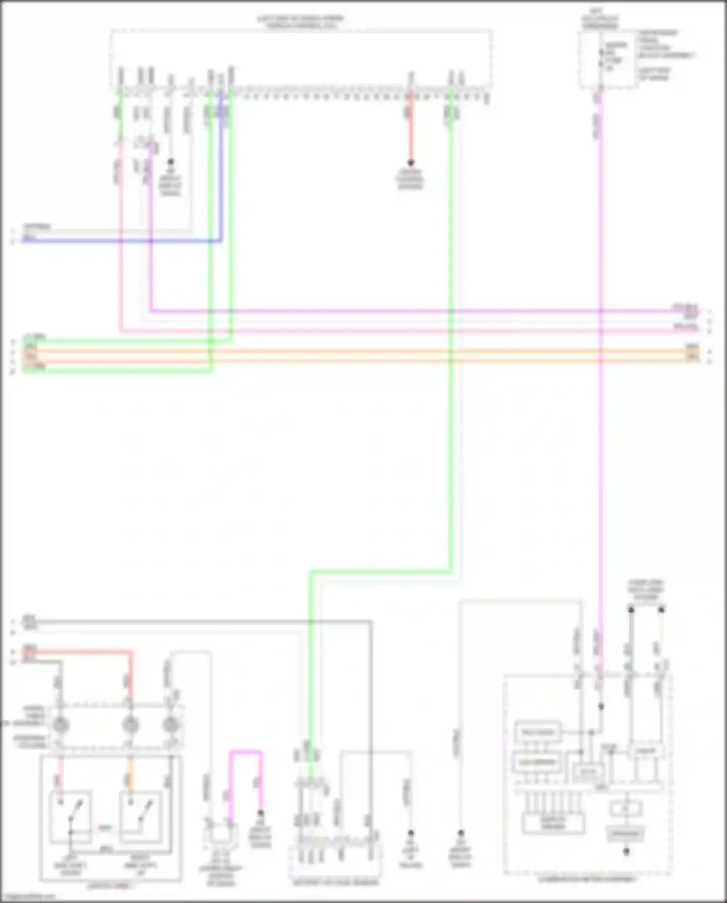 ES Lexus XV70 (2018-2021): Wiring diagram engine performance 2.5l hybrid, hybrid system circuit (7 of 8)