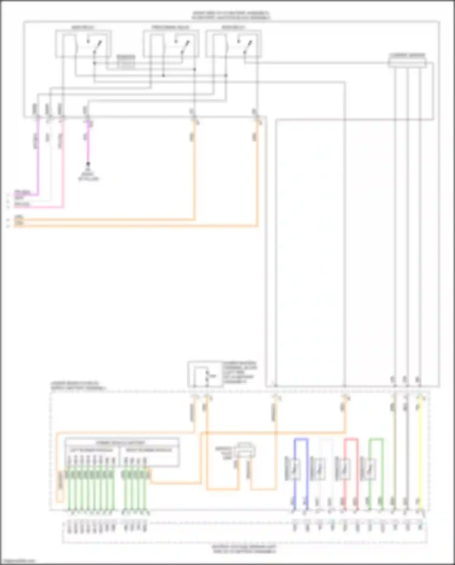 ES Lexus XV70 (2018-2021): Wiring diagram engine performance 2.5l hybrid, hybrid system circuit (8 of 8)