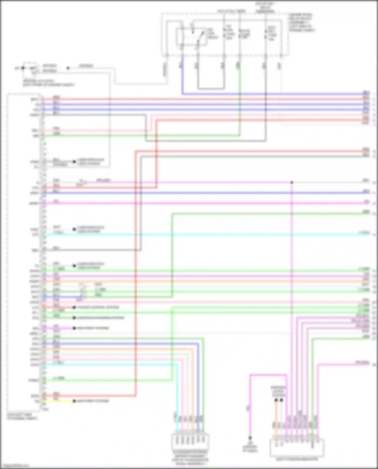 ES Lexus XV70 (2018-2021): Wiring diagram engine performance 3.5l (1 of 11)