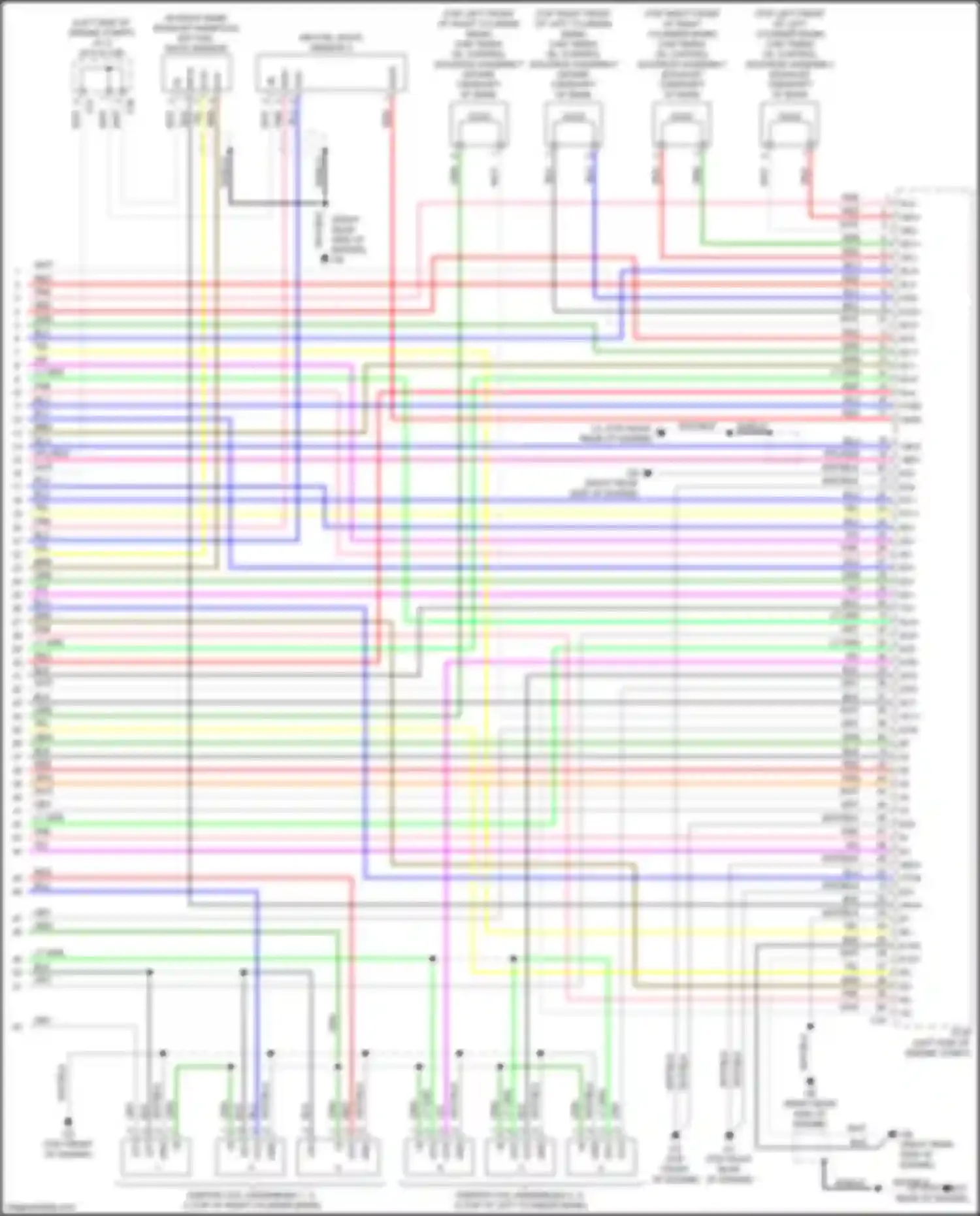 ES Lexus XV70 (2018-2021): Wiring diagram engine performance 3.5l (11 of 11)