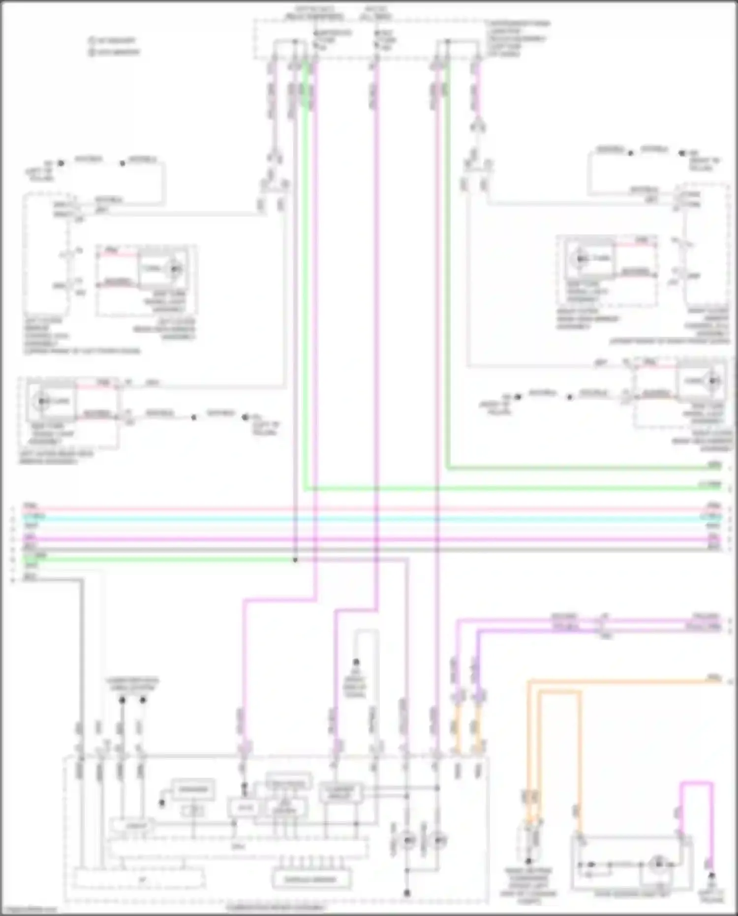 ES Lexus XV70 (2018-2021): Exterior lamps circuit (2 of 4)