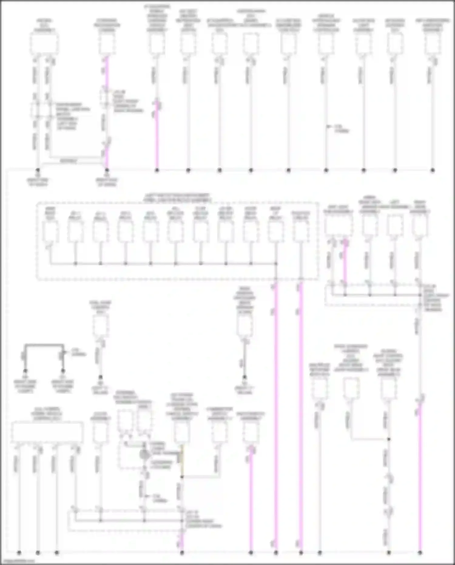 ES Lexus XV70 (2018-2021): Ground distribution circuit (2 of 5)