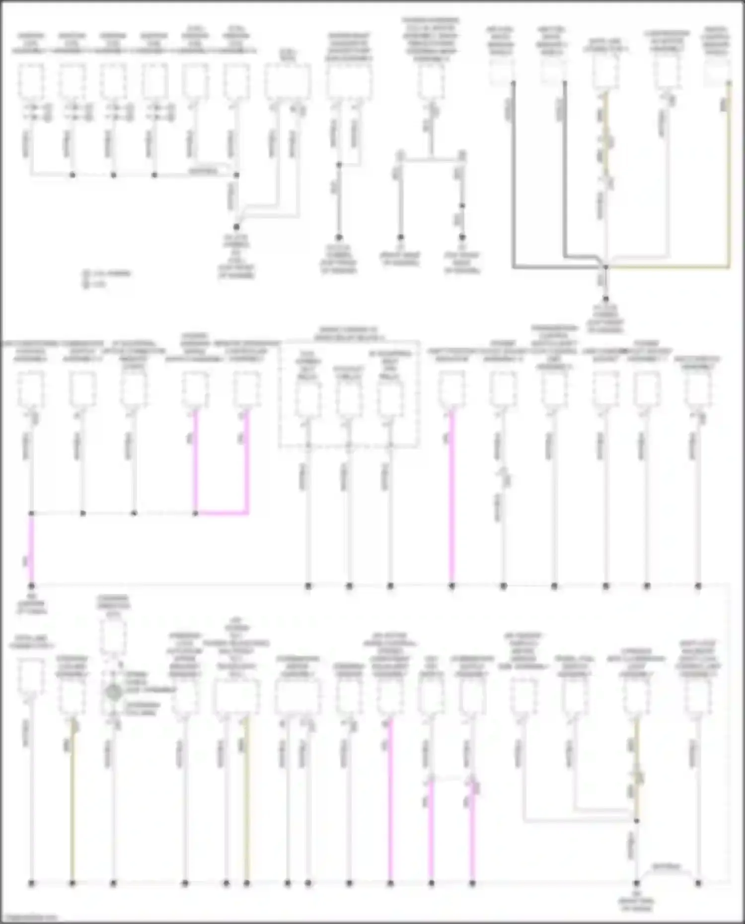 ES Lexus XV70 (2018-2021): Ground distribution circuit (3 of 5)