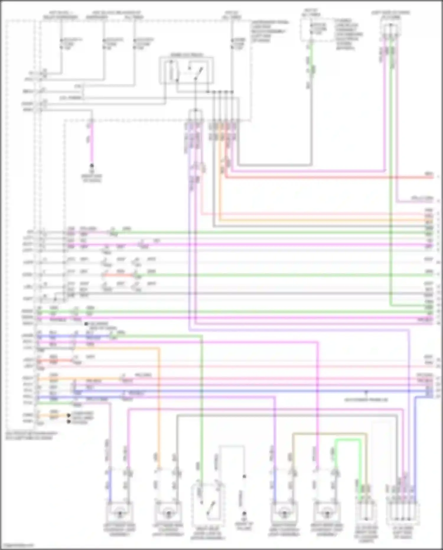 ES Lexus XV70 (2018-2021): Courtesy lamps circuit (1 of 4)