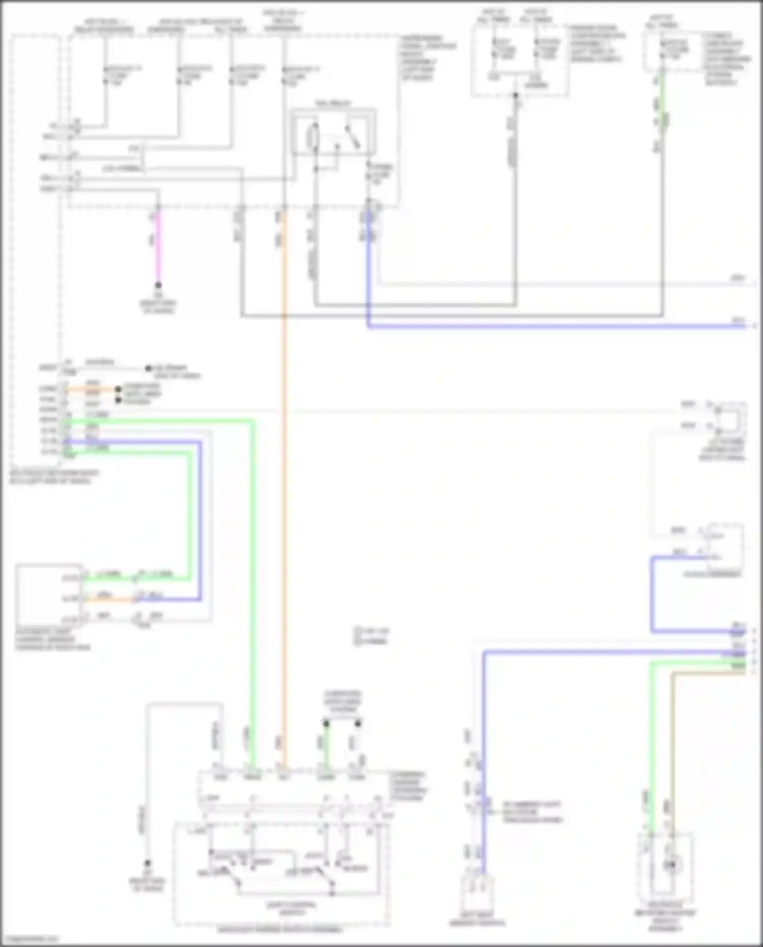 ES Lexus XV70 (2018-2021): Instrument illumination circuit (1 of 4)