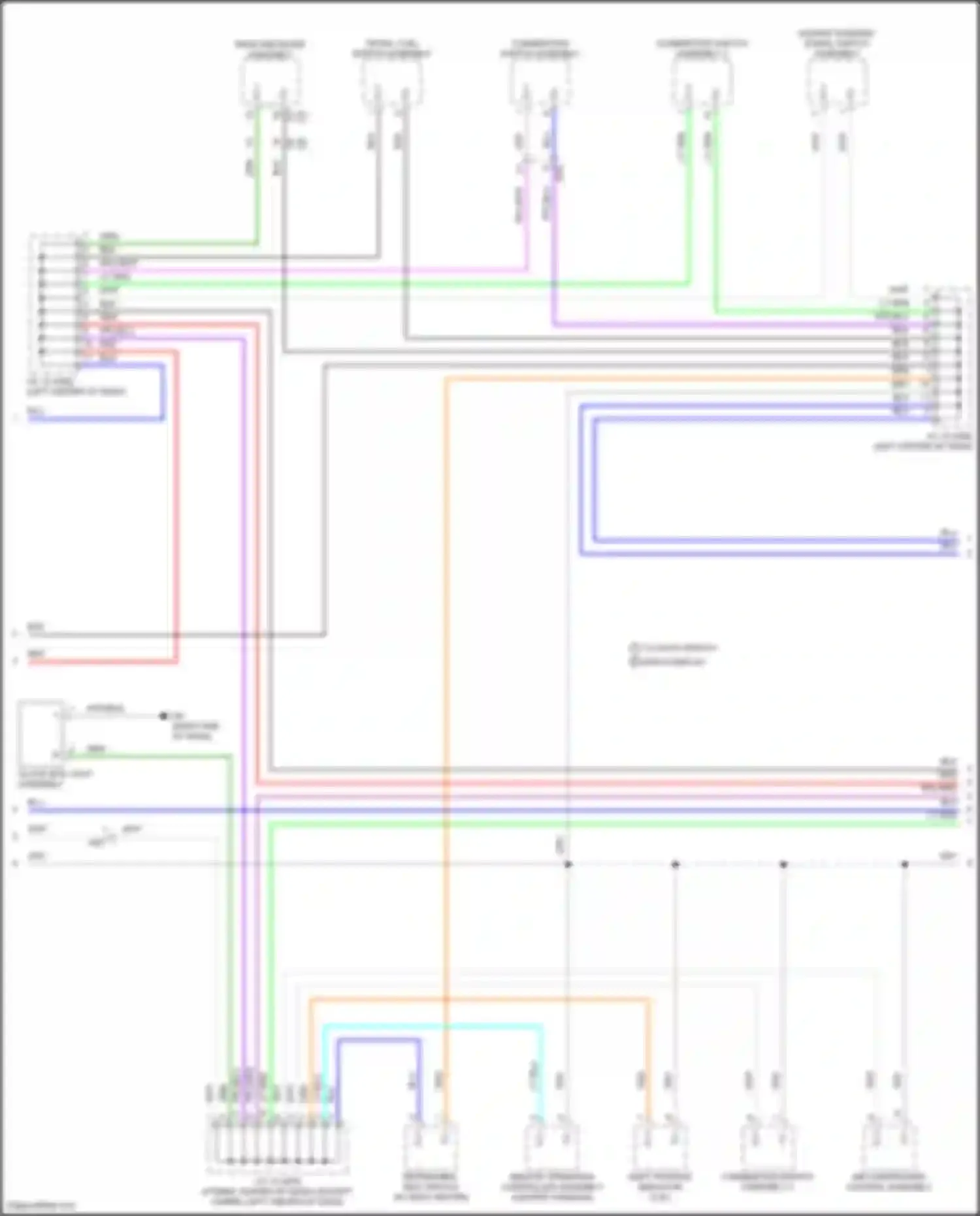 ES Lexus XV70 (2018-2021): Instrument illumination circuit (3 of 4)