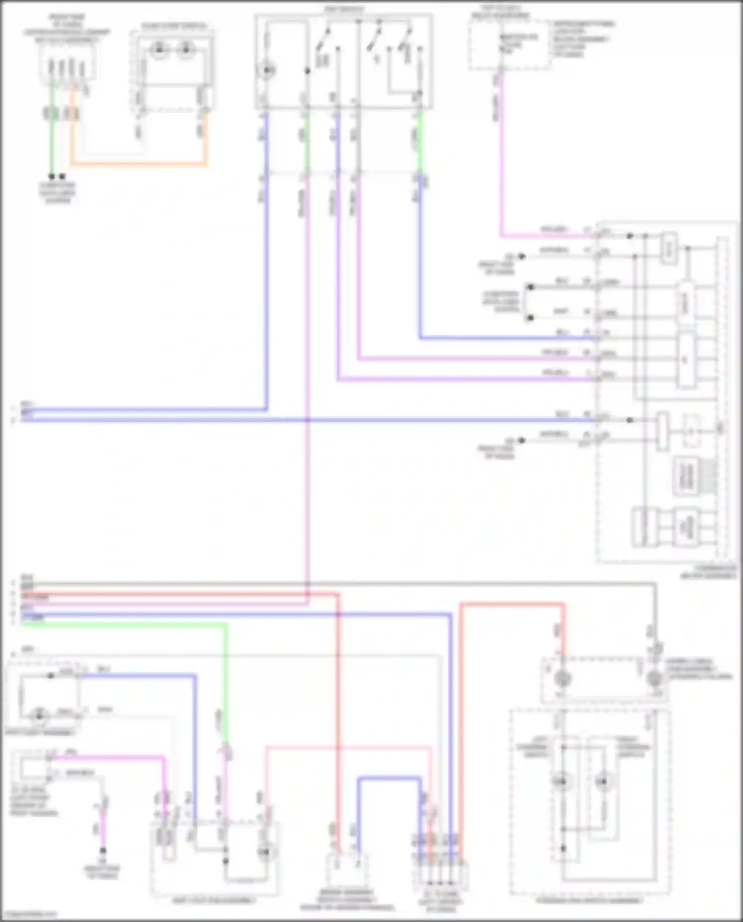 ES Lexus XV70 (2018-2021): Instrument illumination circuit (4 of 4)