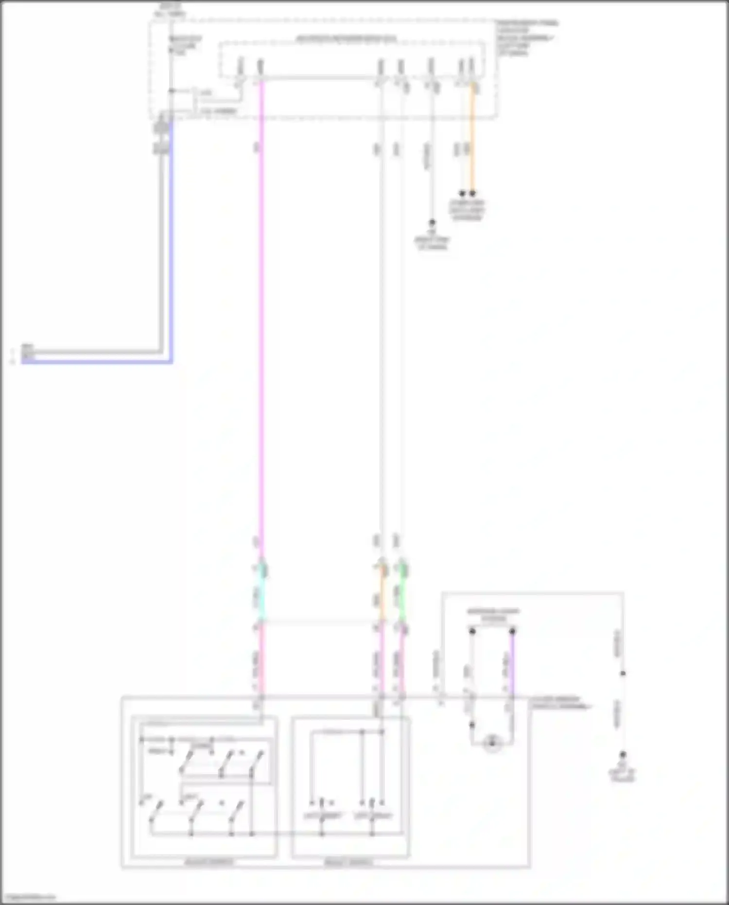 ES Lexus XV70 (2018-2021): Memory mirrors circuit (2 of 2)