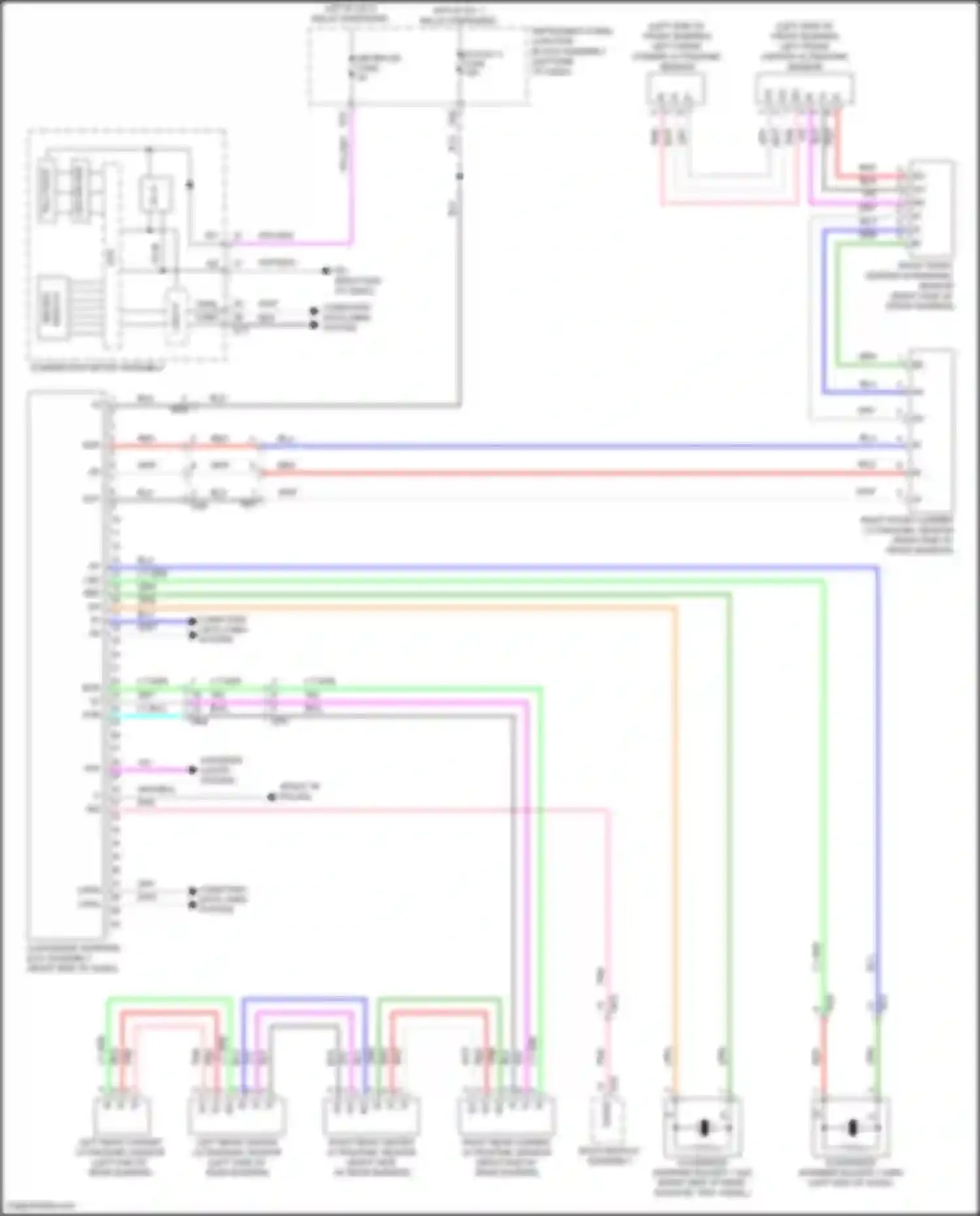 ES Lexus XV70 (2018-2021): Rear sonar circuit
