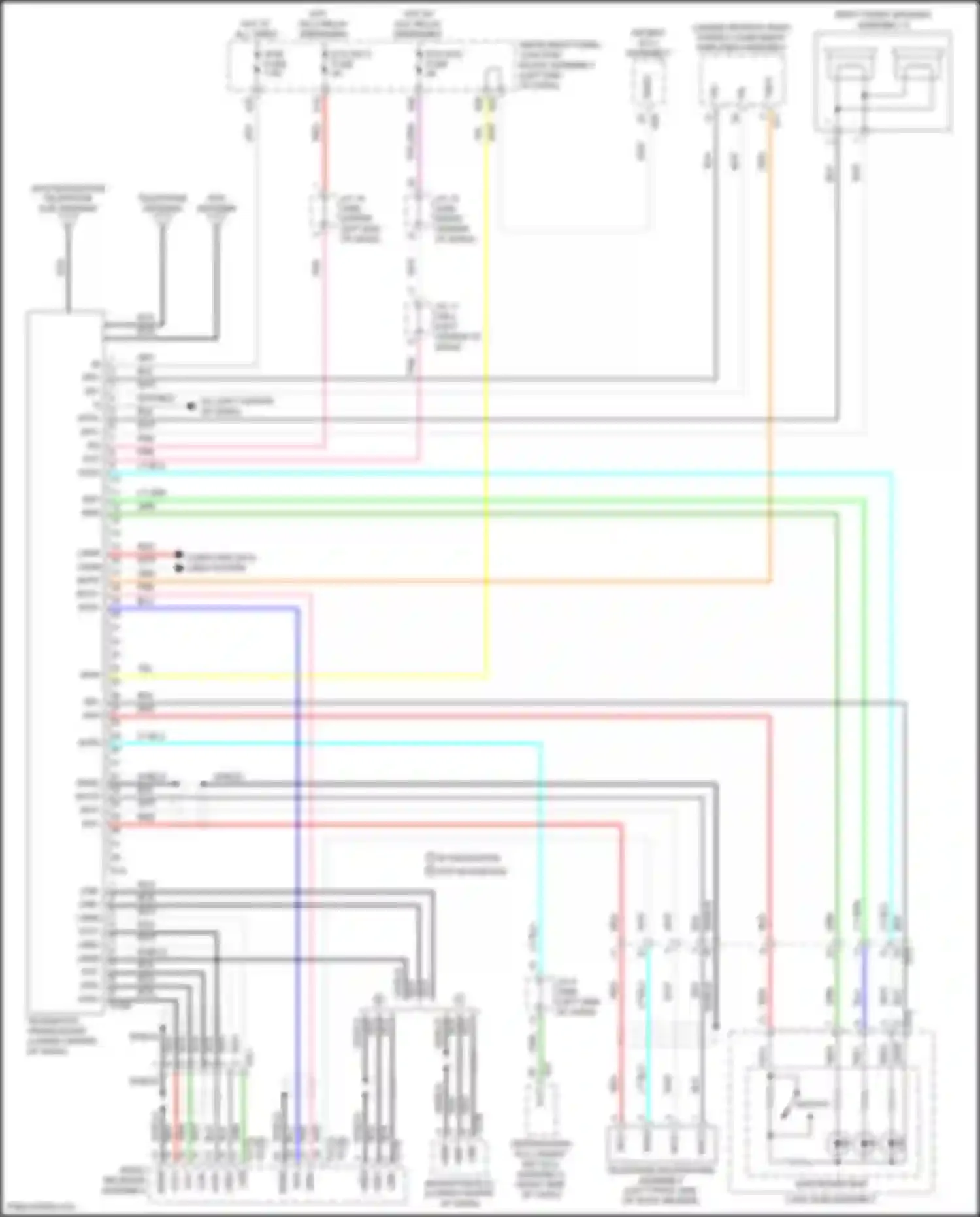 ES Lexus XV70 (2018-2021): Telematics circuit