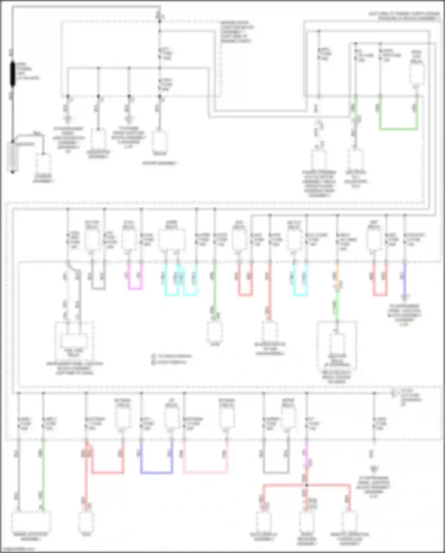 ES Lexus XV70 (2018-2021): Power distribution circuit (1 of 8)