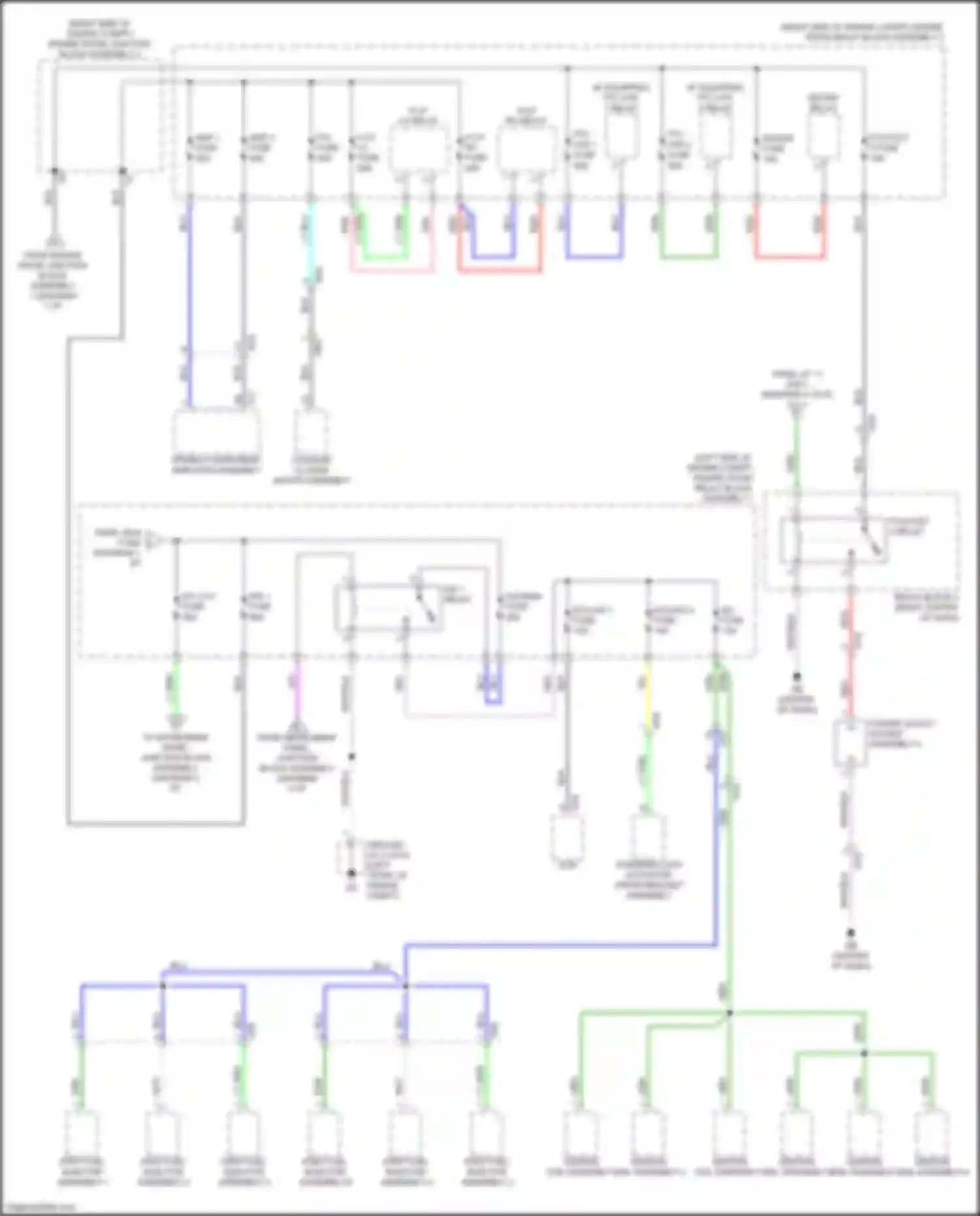 ES Lexus XV70 (2018-2021): Power distribution circuit (2 of 8)