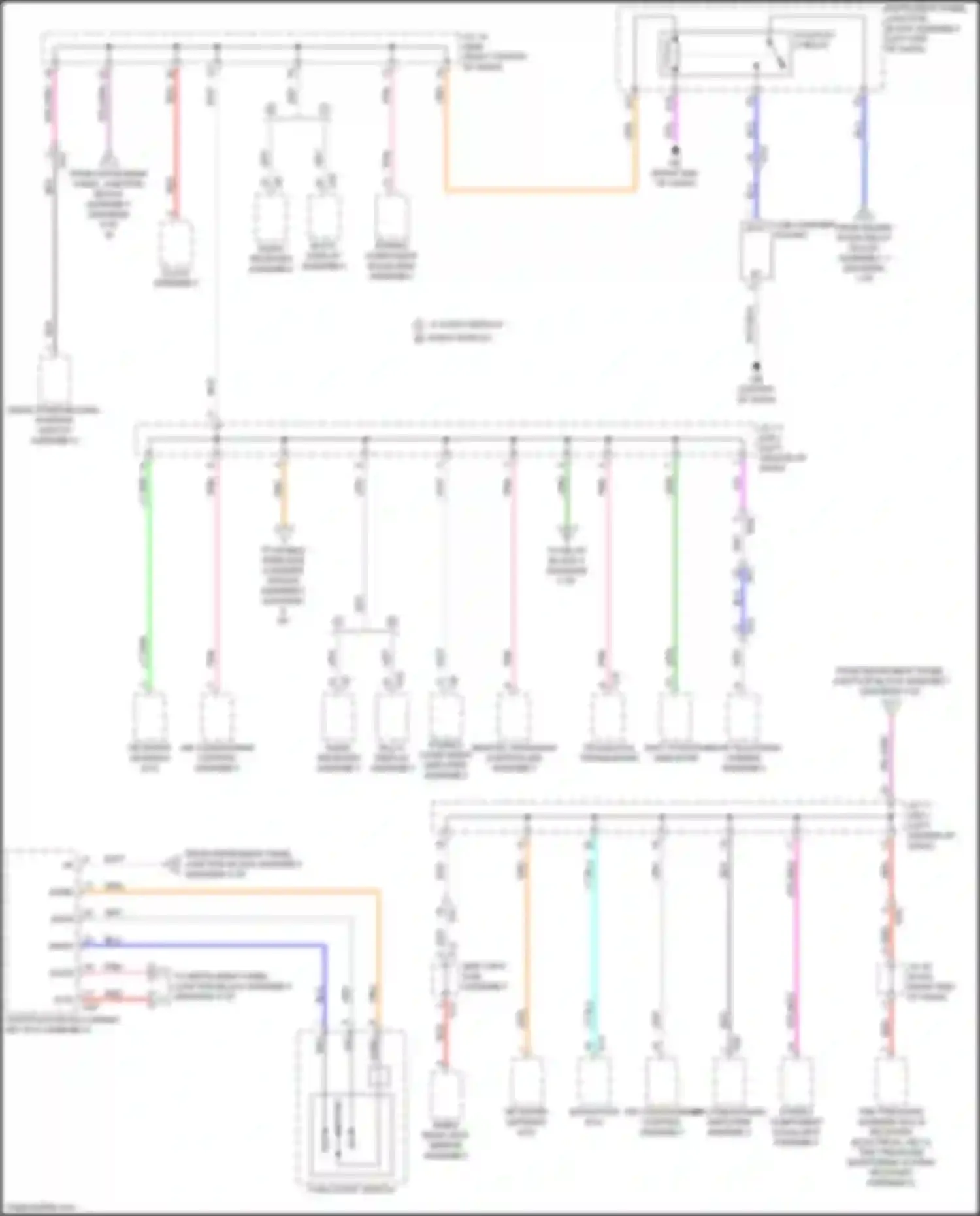 ES Lexus XV70 (2018-2021): Power distribution circuit (4 of 8)
