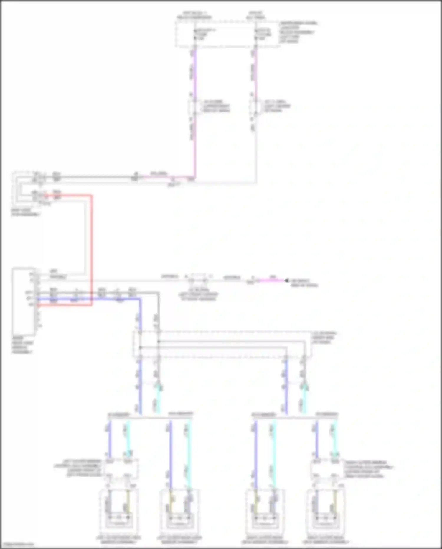 ES Lexus XV70 (2018-2021): Electrochromic mirror circuit