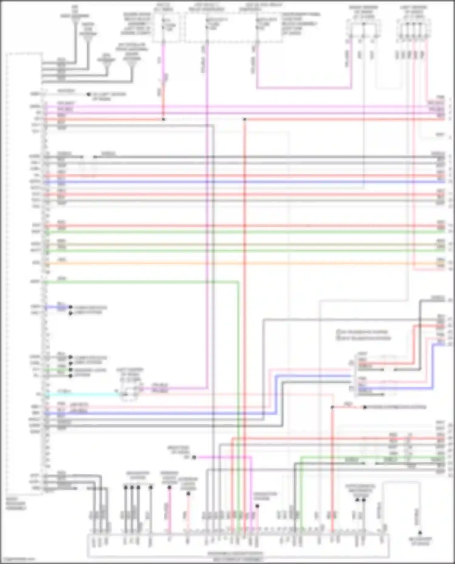 ES Lexus XV70 (2018-2021): Radio circuit, w/o navigation (1 of 5)