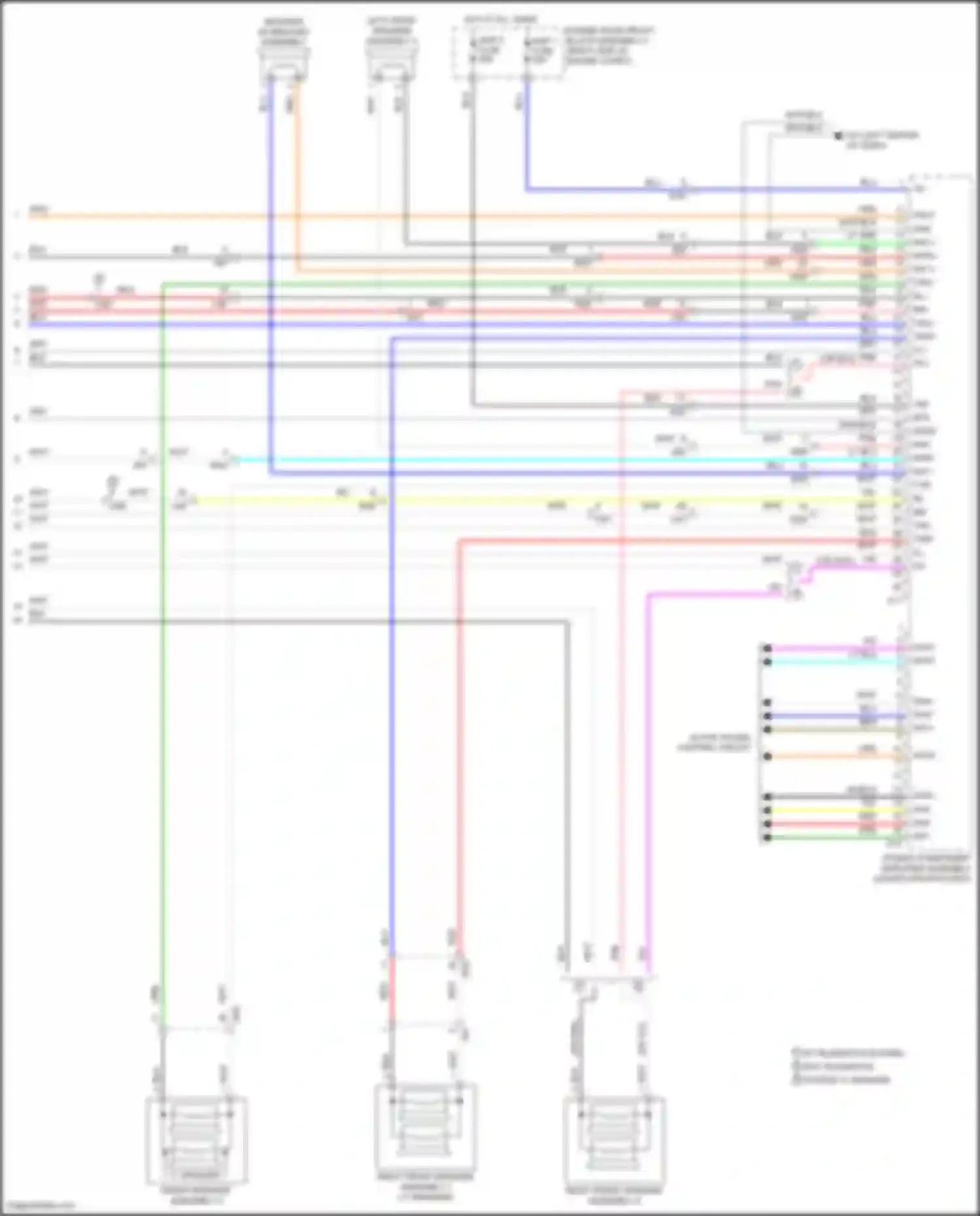 ES Lexus XV70 (2018-2021): Radio circuit, w/o navigation (5 of 5)