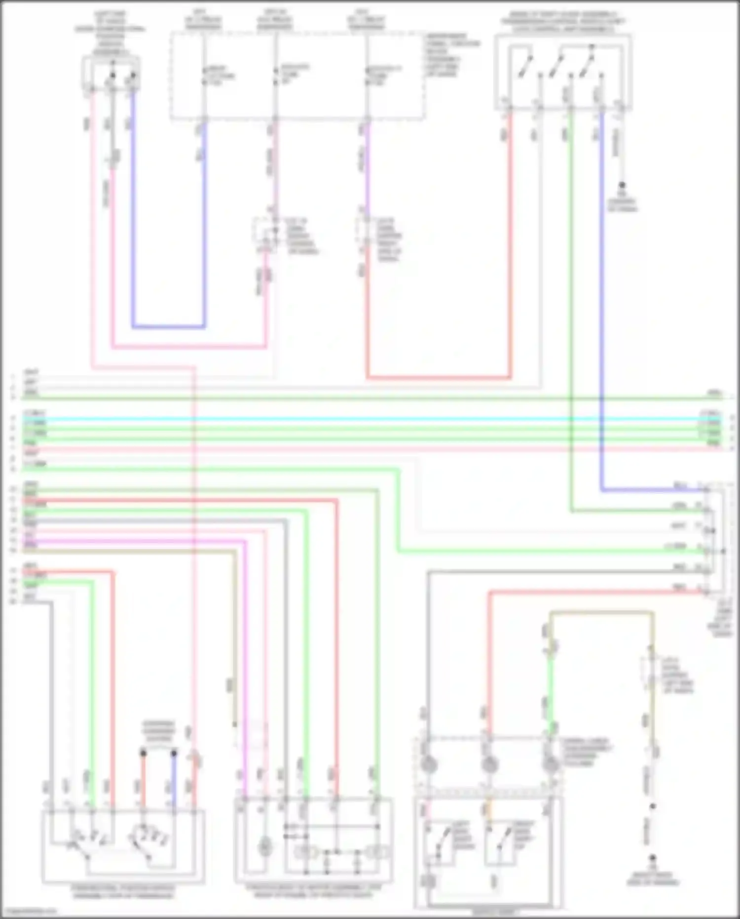 ES Lexus XV70 (2018-2021): Transmission circuit (2 of 3)