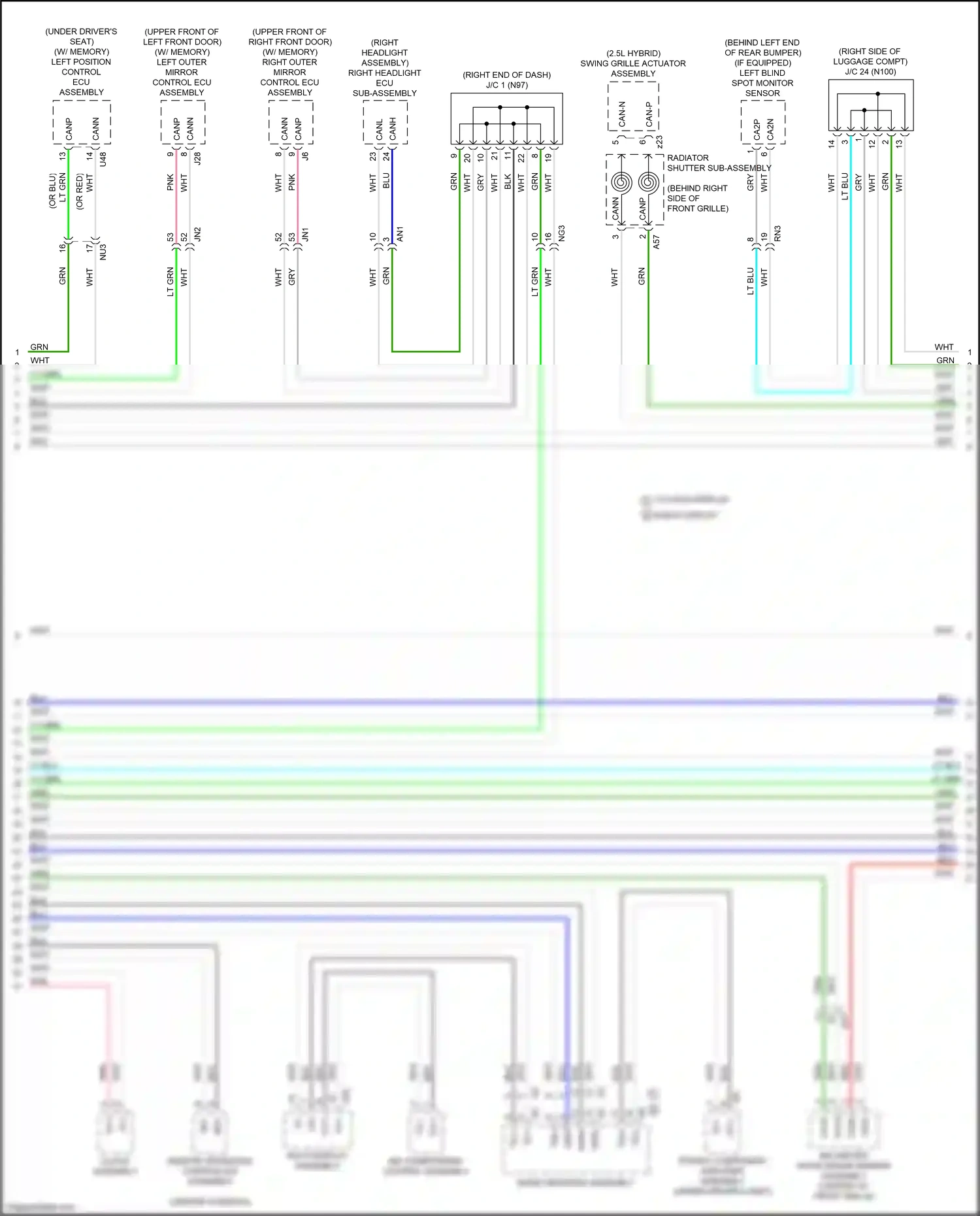 Wiring diagram blk for Lexus ES XV70 (2018-2021) (147 of 159)
