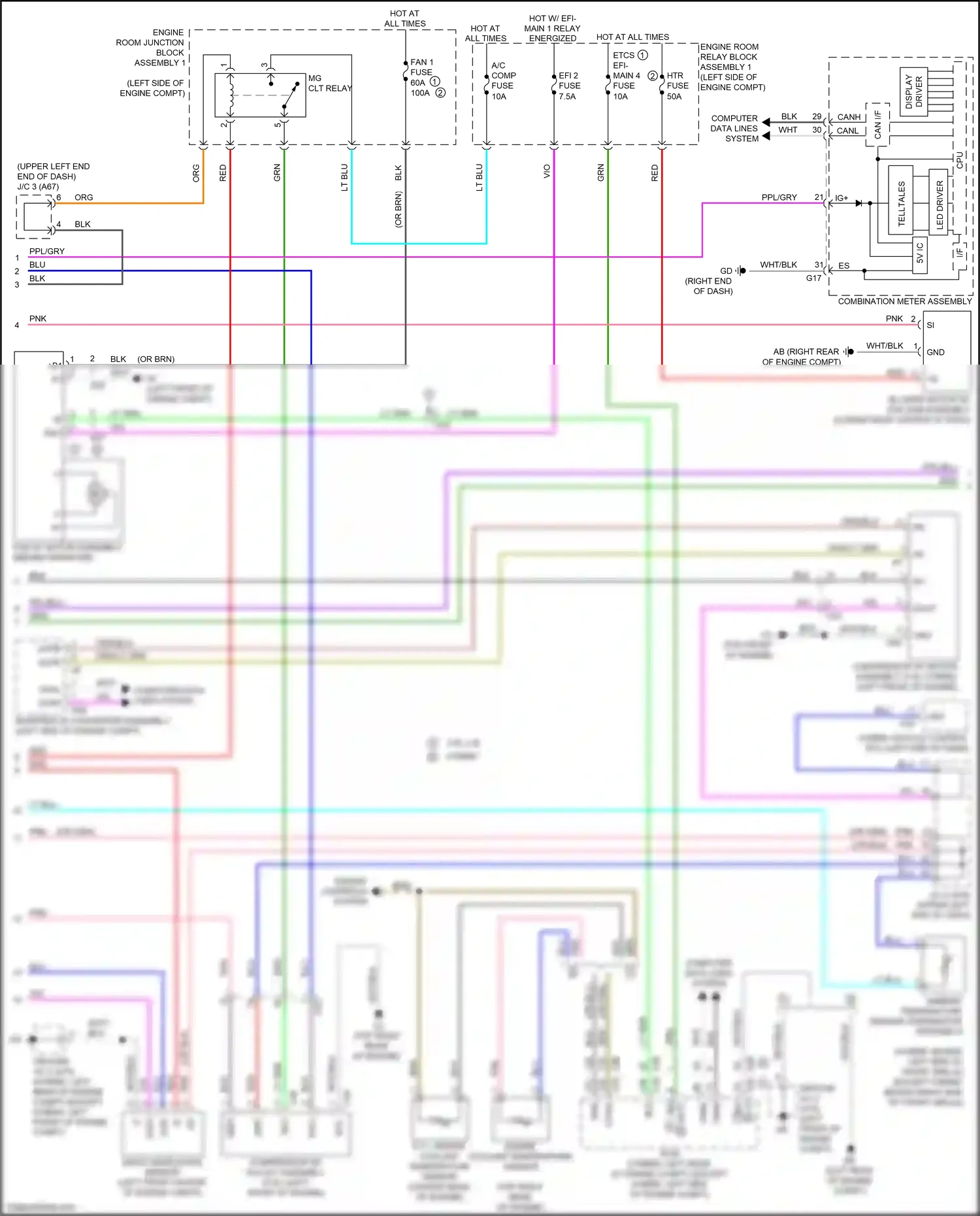 Wiring diagram +bm for Lexus ES XV70 (2018-2021) (3 of 5)