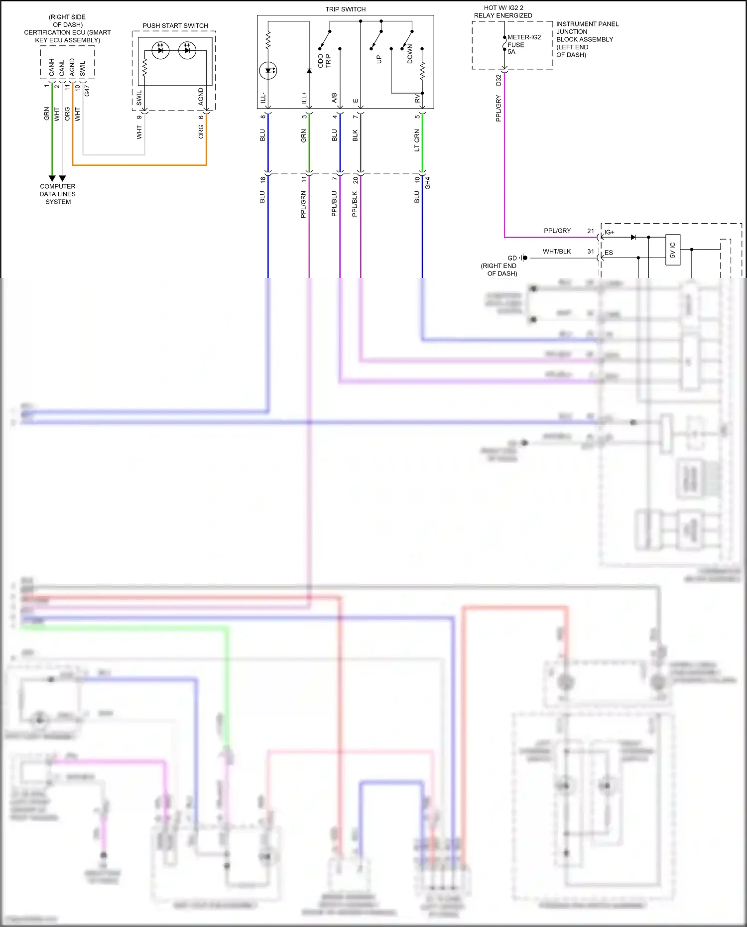 Wiring diagram can i/f for Lexus ES XV70 (2018-2021) (6 of 30)