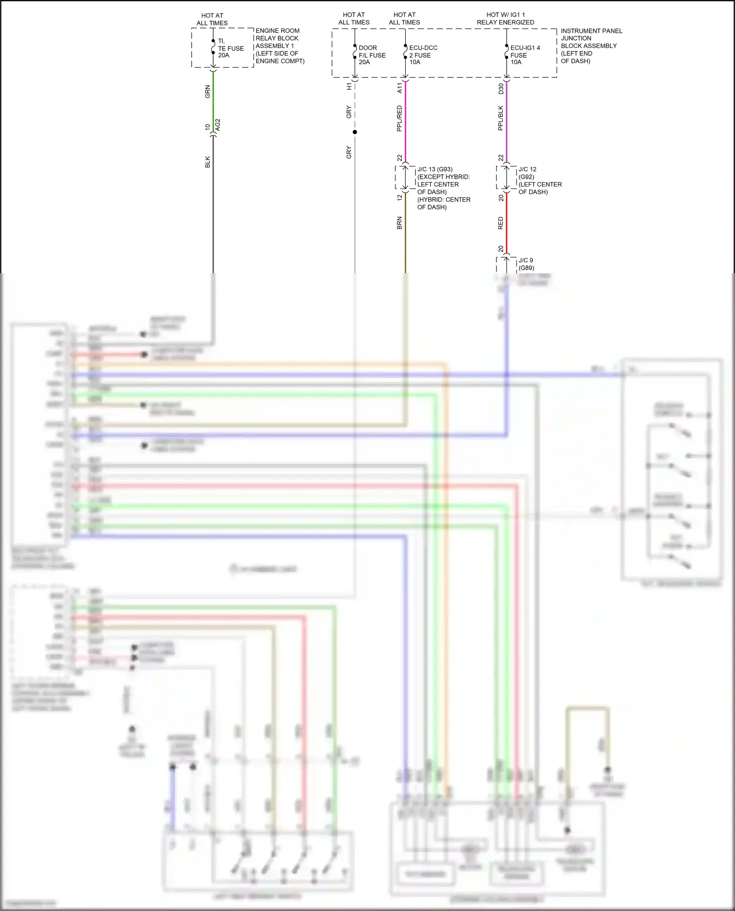 Wiring diagram computer data lines system for Lexus ES XV70 (2018-2021) (36 of 88)