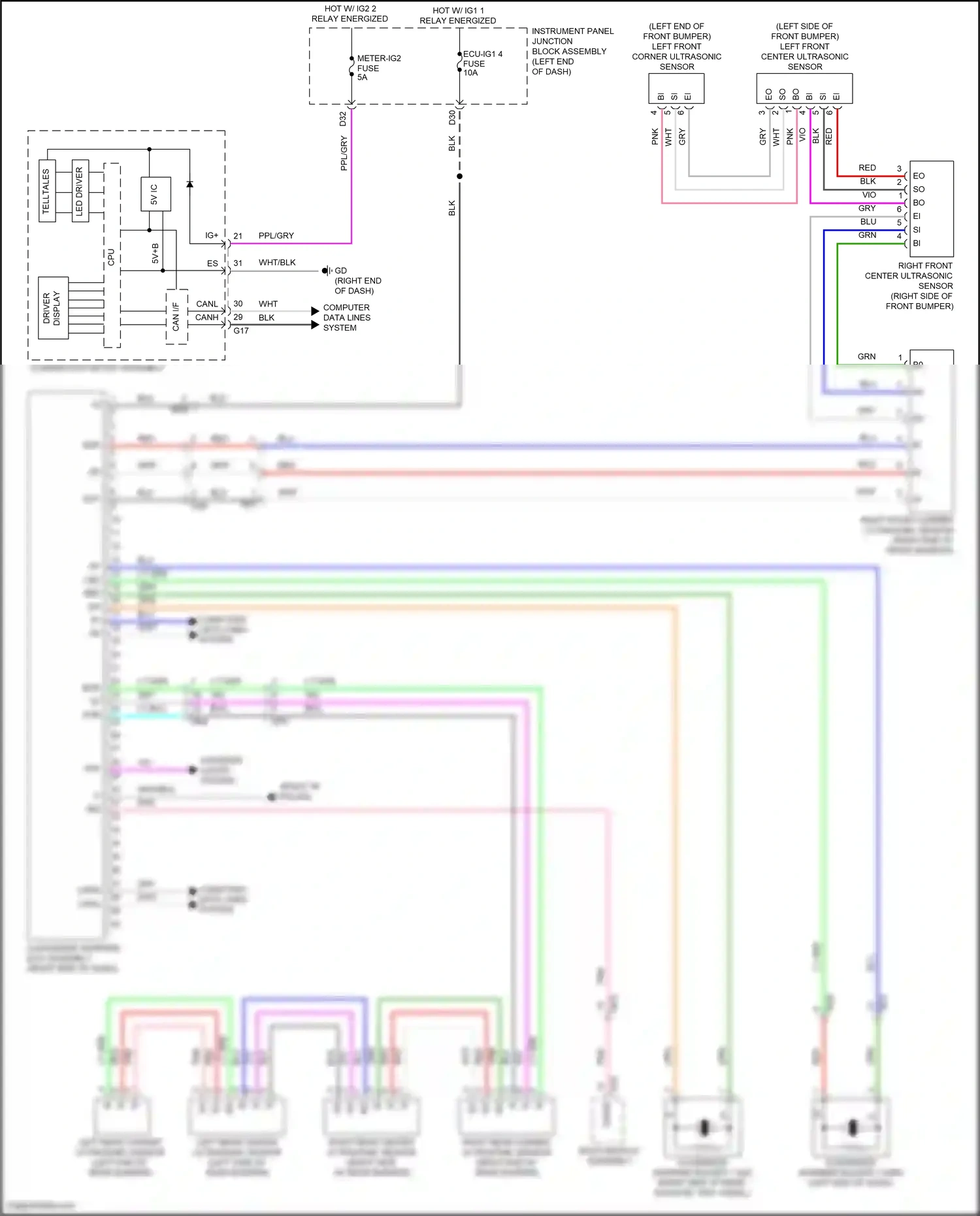 Wiring diagram computer data lines system for Lexus ES XV70 (2018-2021) (28 of 88)
