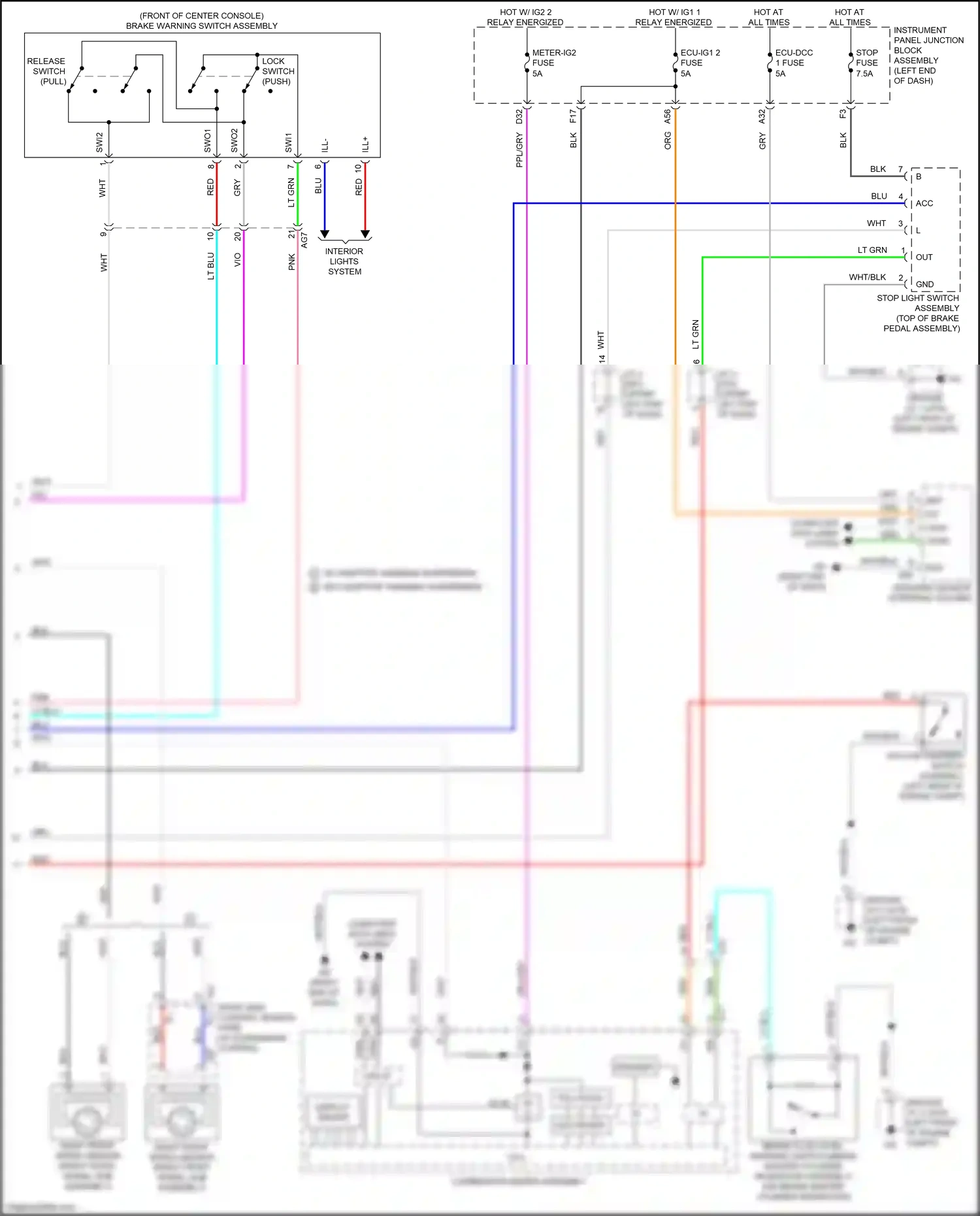 Wiring diagram computer data lines system for Lexus ES XV70 (2018-2021) (82 of 88)
